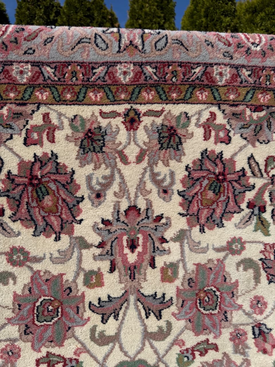 Dywan Indo Keshan, 300x190 cm, beżowy, wełna, Indie - 304838