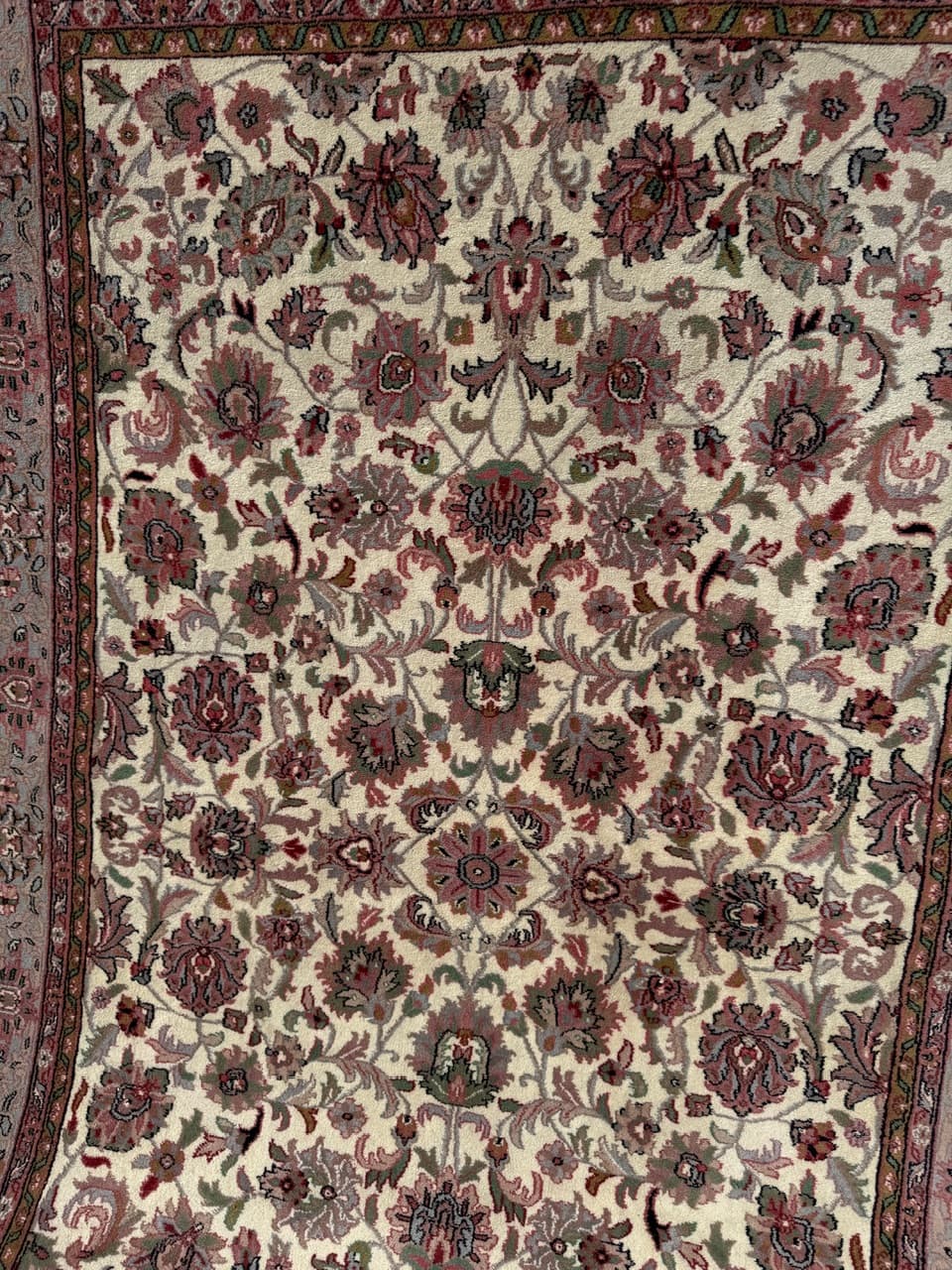 Dywan Indo Keshan, 300x190 cm, beżowy, wełna, Indie - 304836