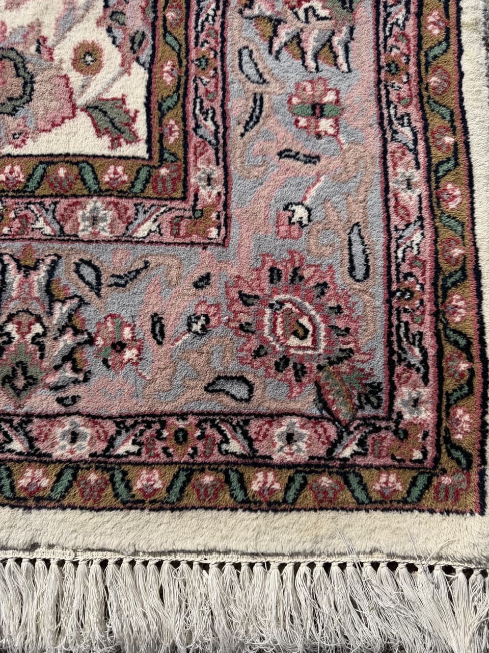 Dywan Indo Keshan, 300x190 cm, beżowy, wełna, Indie - 304845