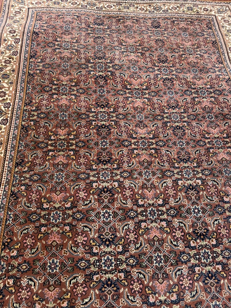 Rug Indo Bidjar 300x200 cm, red, Kashmiri wool, India - 304856
