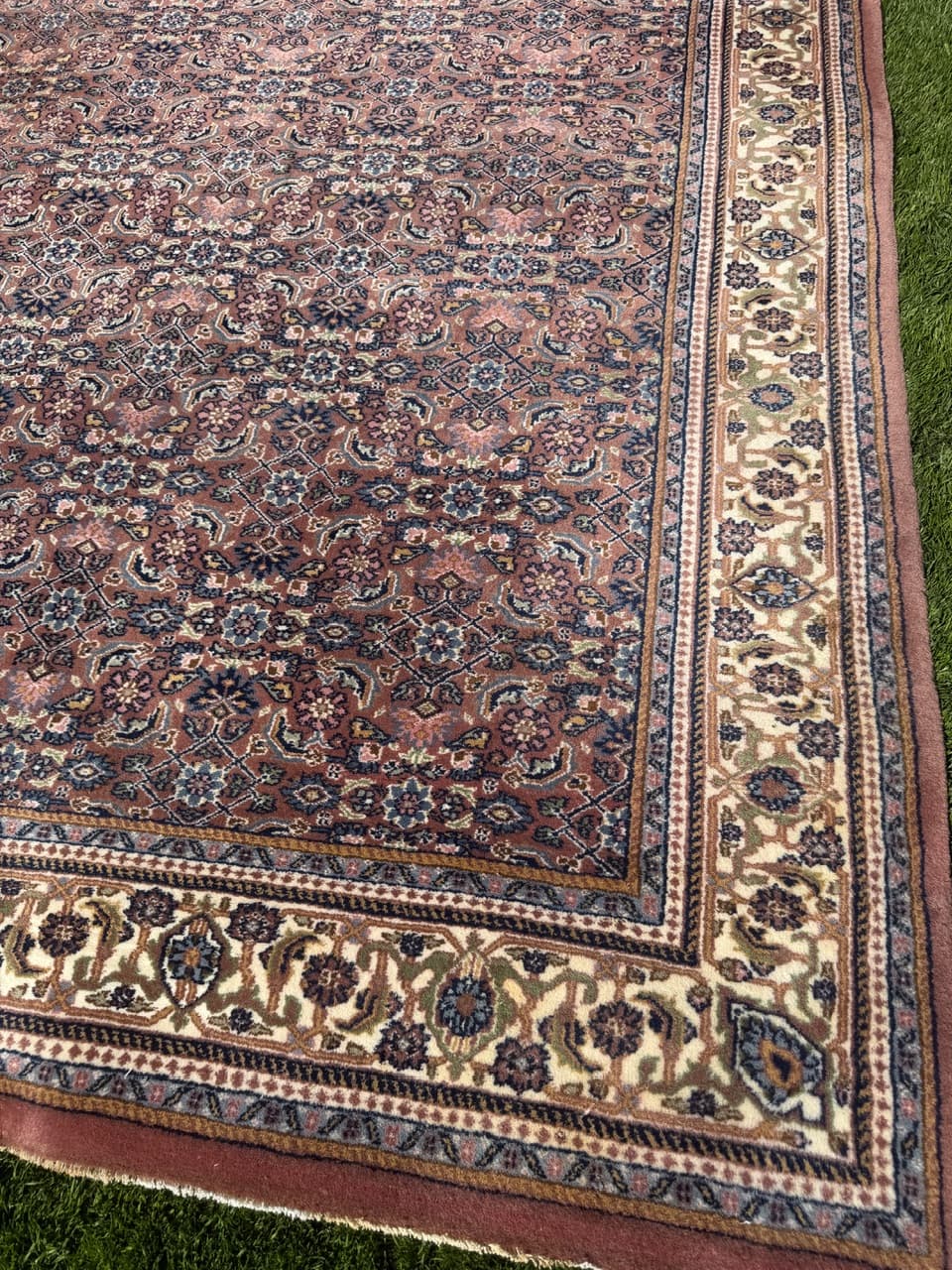 Rug Indo Bidjar 300x200 cm, red, Kashmiri wool, India - 304854