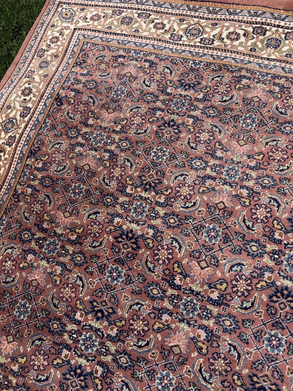 Rug Indo Bidjar 300x200 cm, red, Kashmiri wool, India - 304859