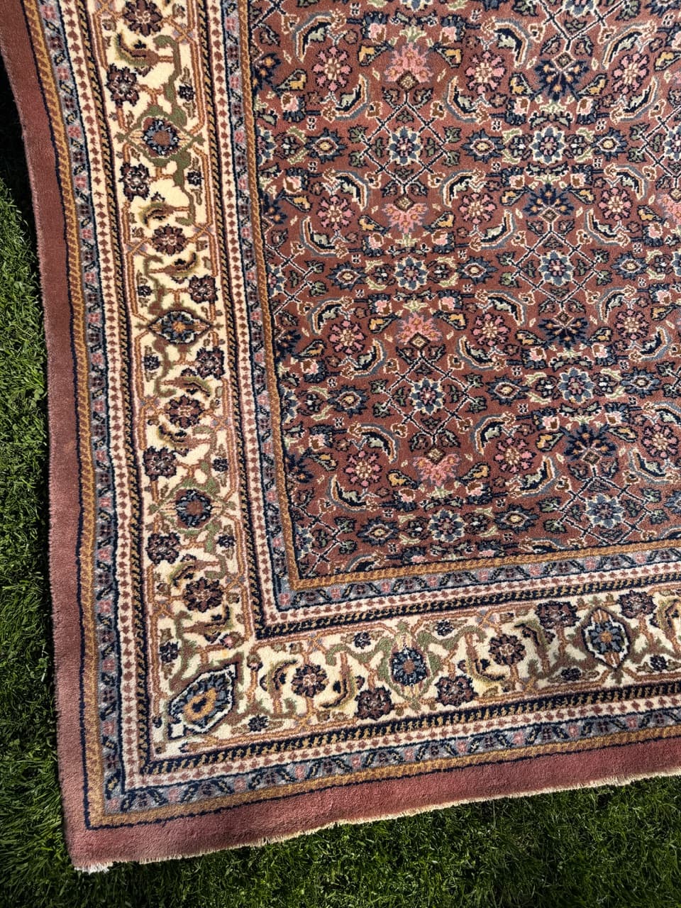 Rug Indo Bidjar 300x200 cm, red, Kashmiri wool, India - 304849