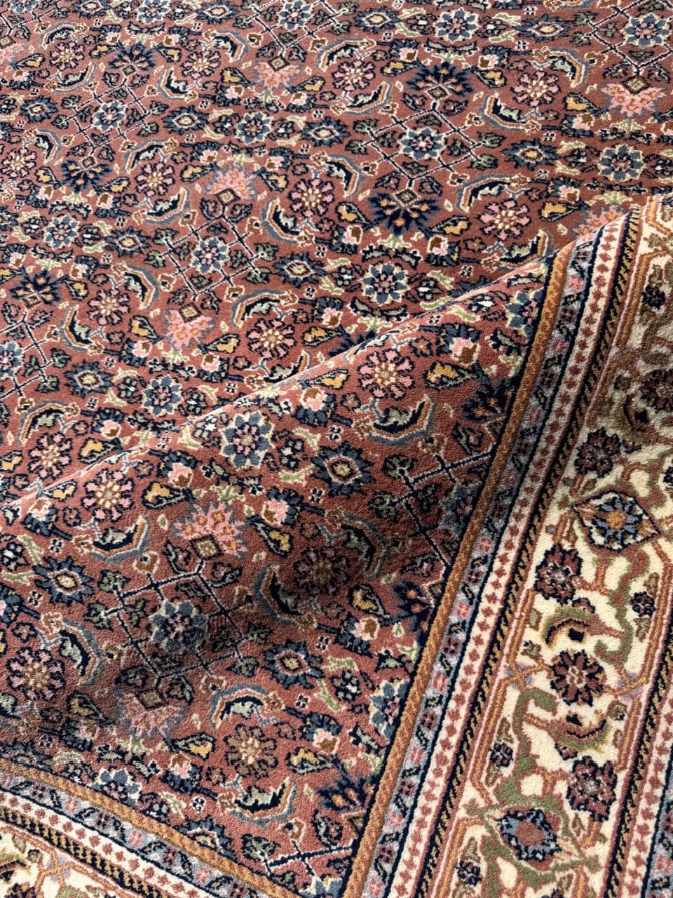 Rug Indo Bidjar 300x200 cm, red, Kashmiri wool, India - 304858
