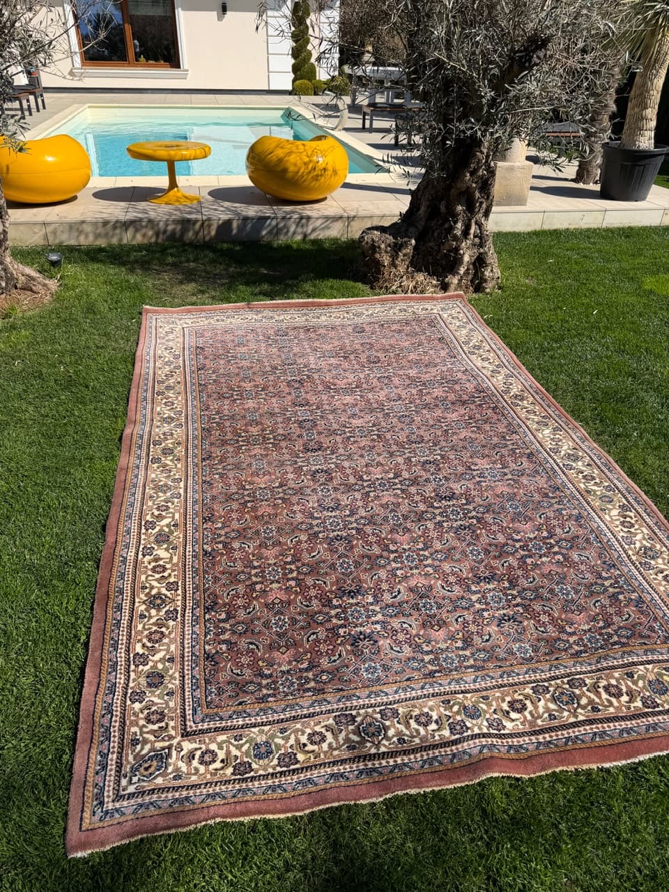 Rug Indo Bidjar 300x200 cm, red, Kashmiri wool, India - 304851
