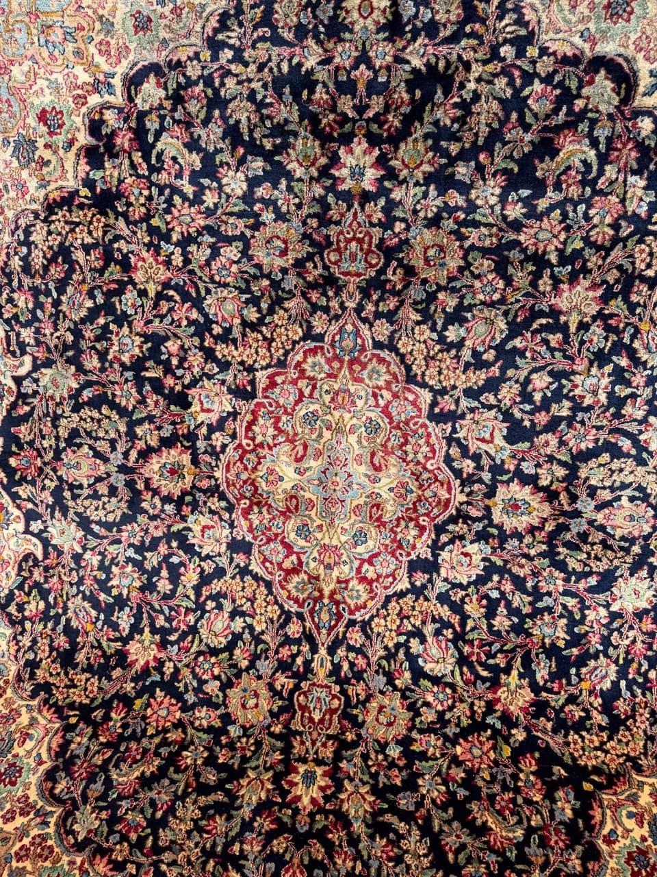 Dywan Kerman, 370x280 cm, multikolor, wełna, Iran - 304874