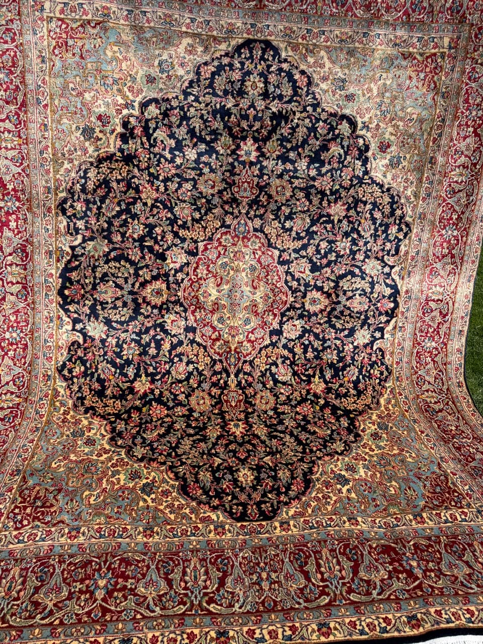 Dywan Kerman, 370x280 cm, multikolor, wełna, Iran - 304872