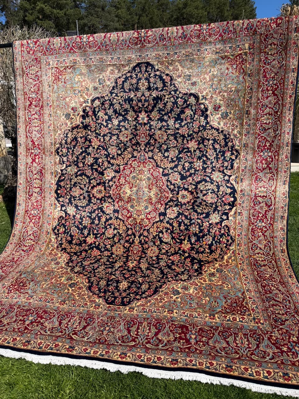 Dywan Kerman, 370x280 cm, multikolor, wełna, Iran - 304869