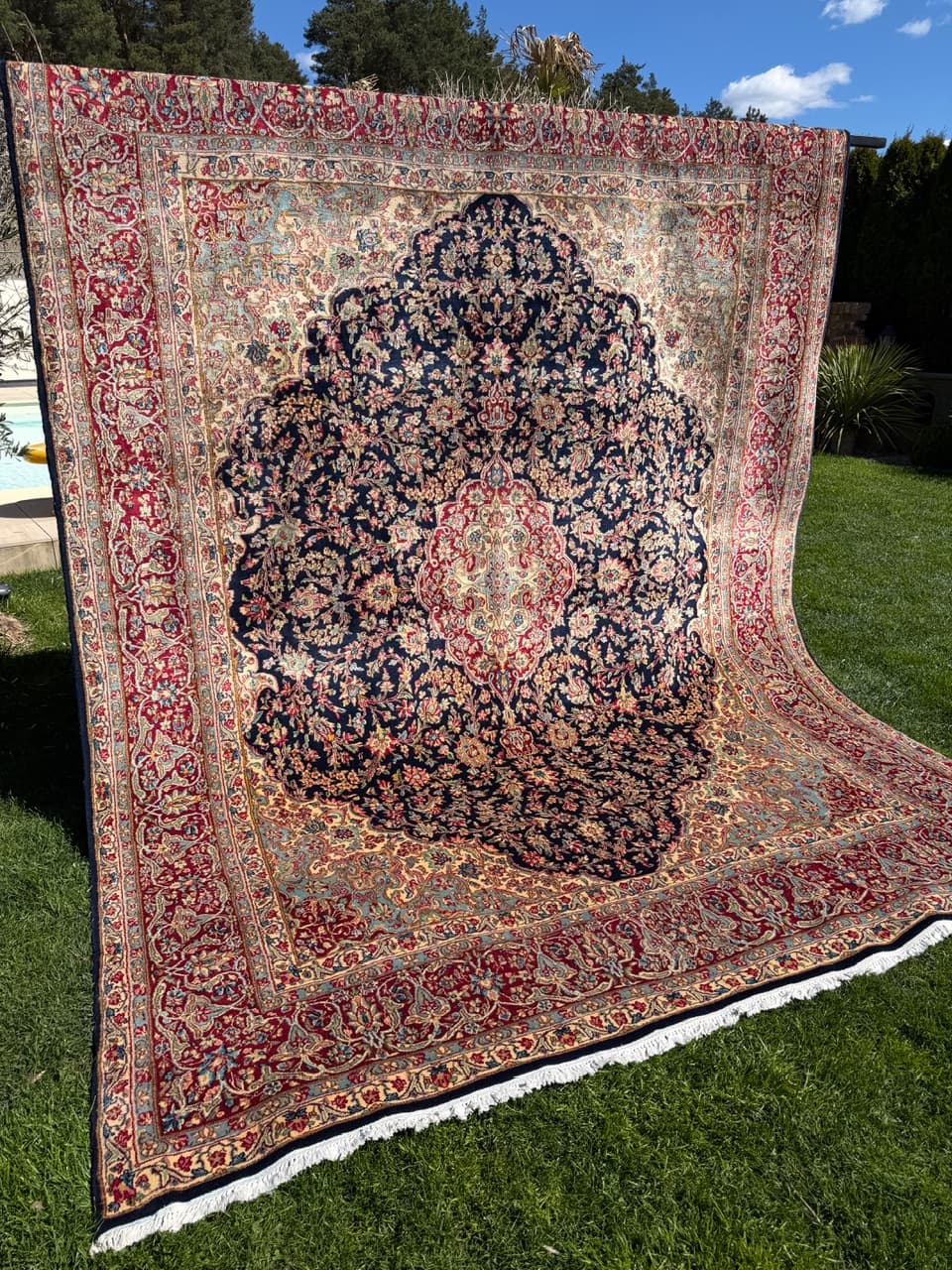 Dywan Kerman, 370x280 cm, multikolor, wełna, Iran - 304868