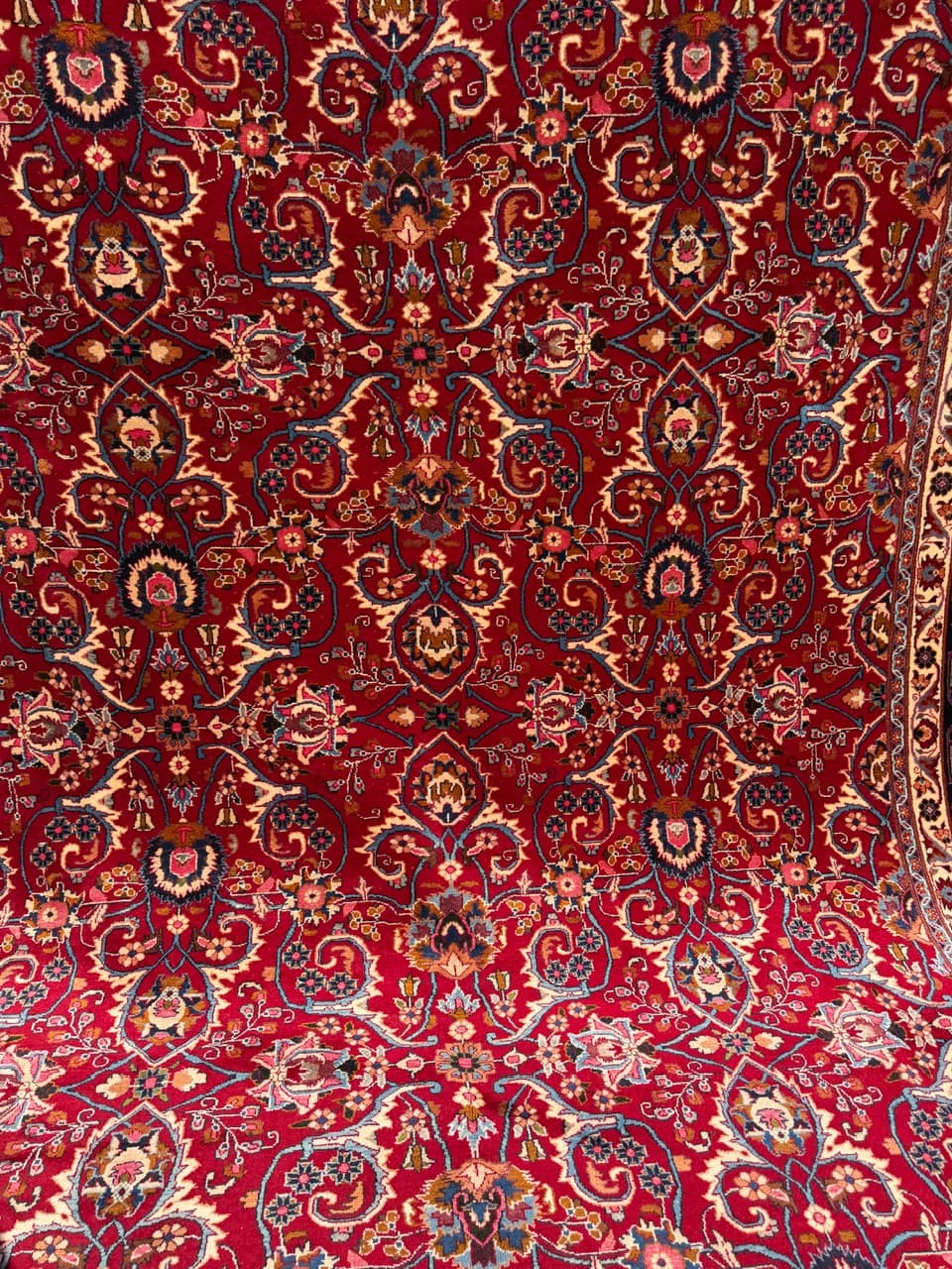 Rug Tabriz 400x300 cm, red, cashmere wool, Iran - 304878