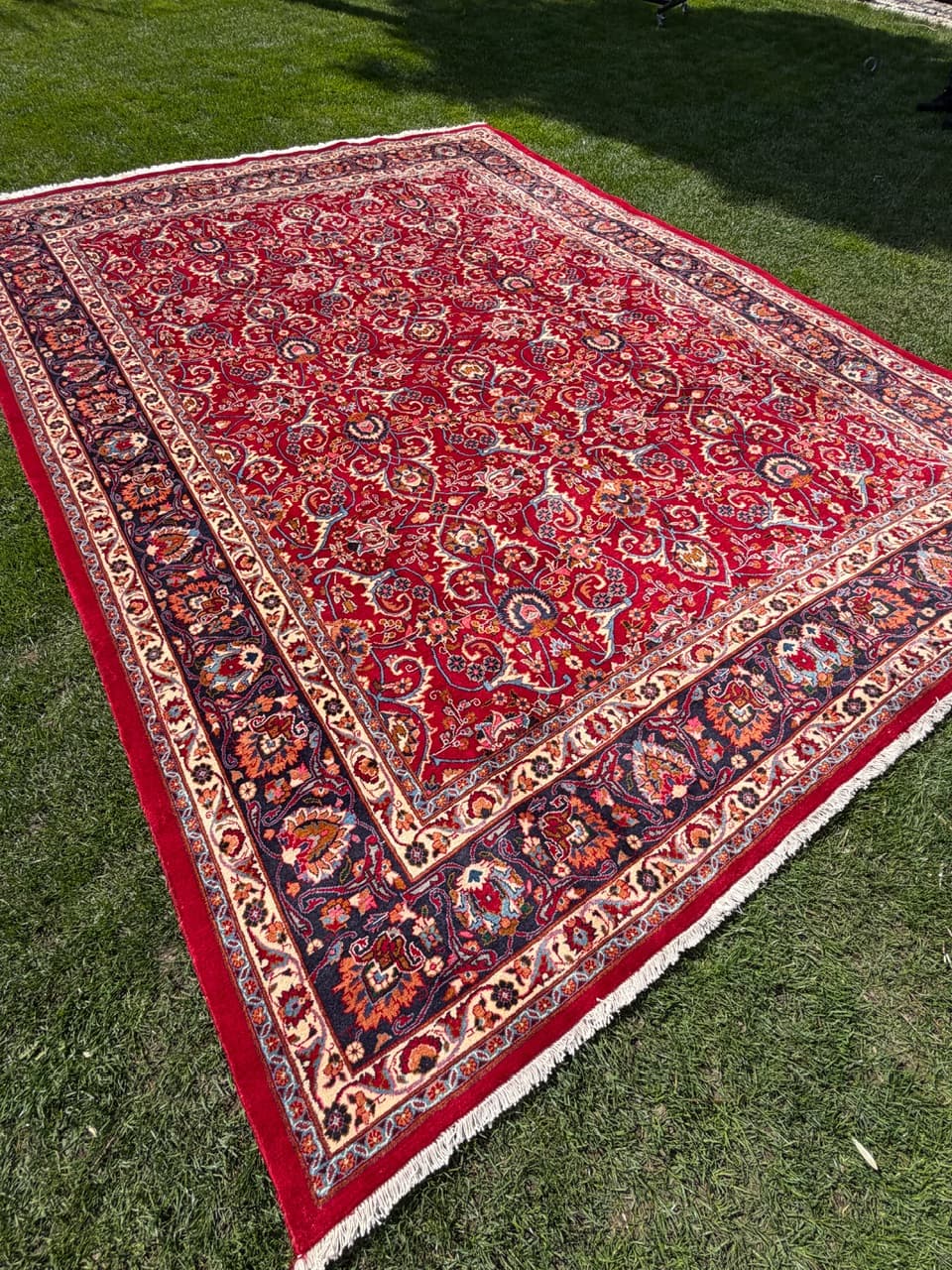 Rug Tabriz 400x300 cm, red, cashmere wool, Iran - 304889