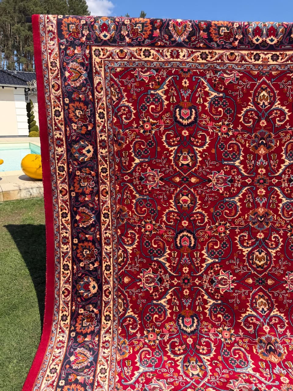Rug Tabriz 400x300 cm, red, cashmere wool, Iran - 304881