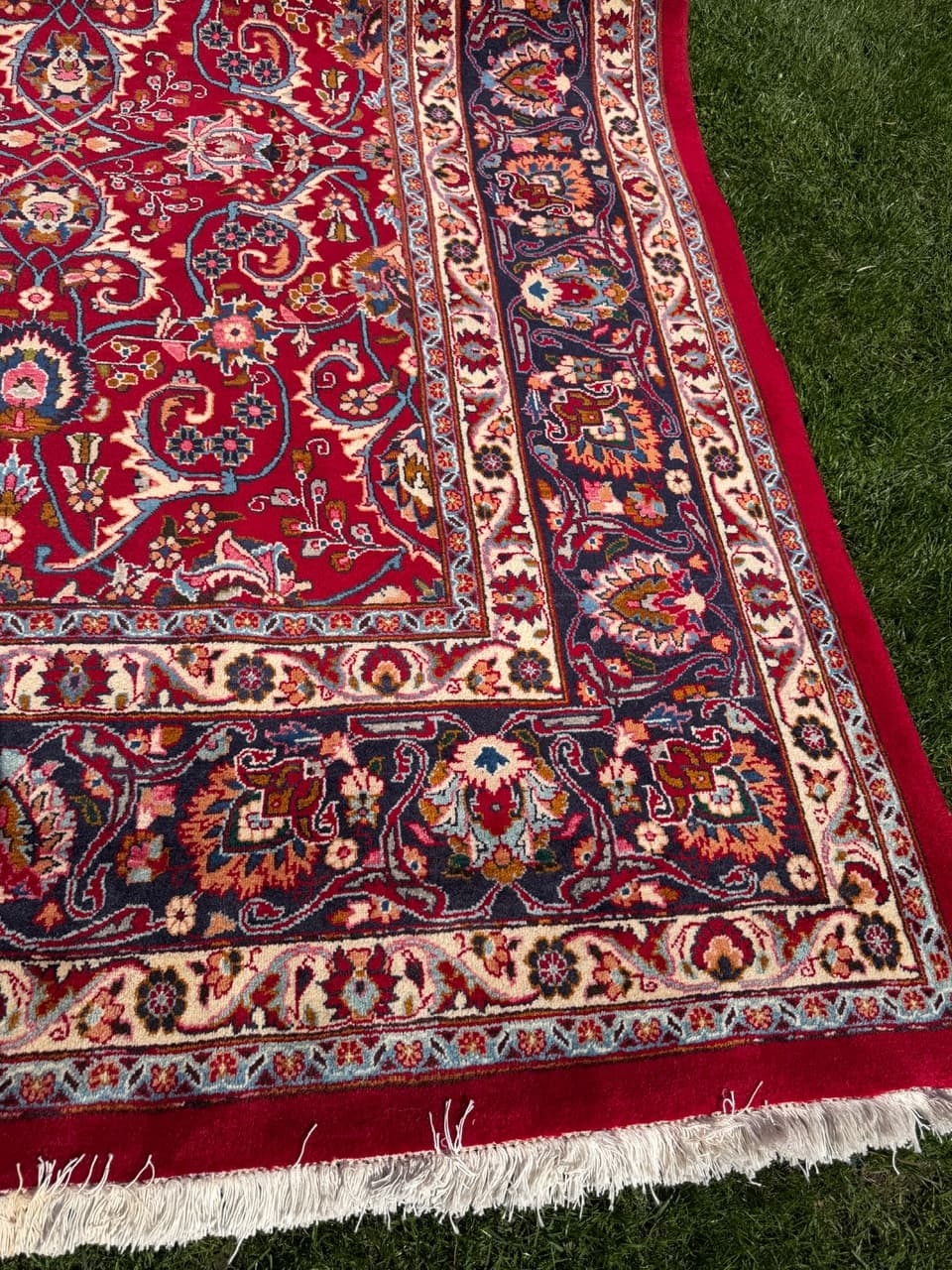 Rug Tabriz 400x300 cm, red, cashmere wool, Iran - 304879