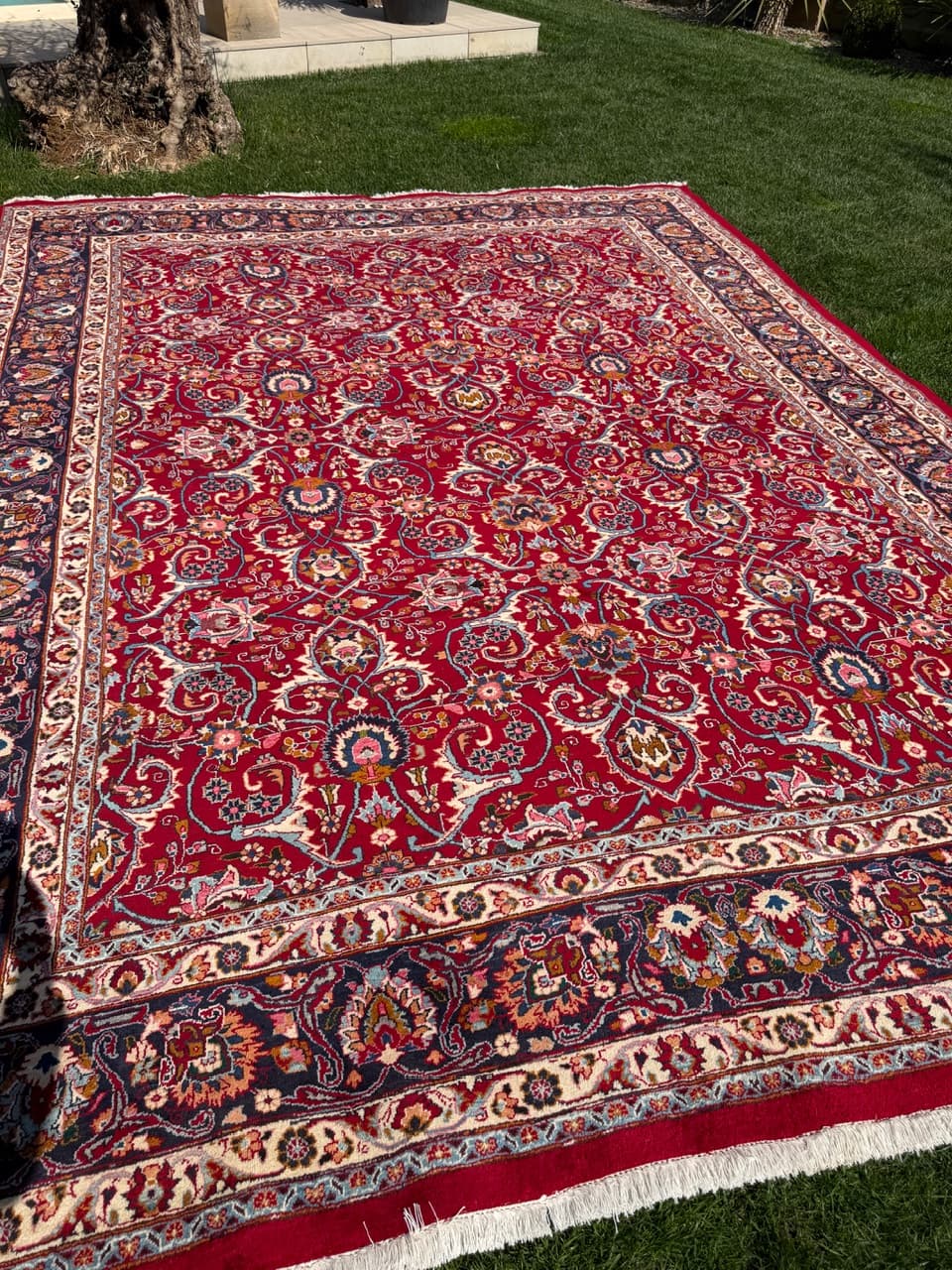 Rug Tabriz 400x300 cm, red, cashmere wool, Iran - 304887