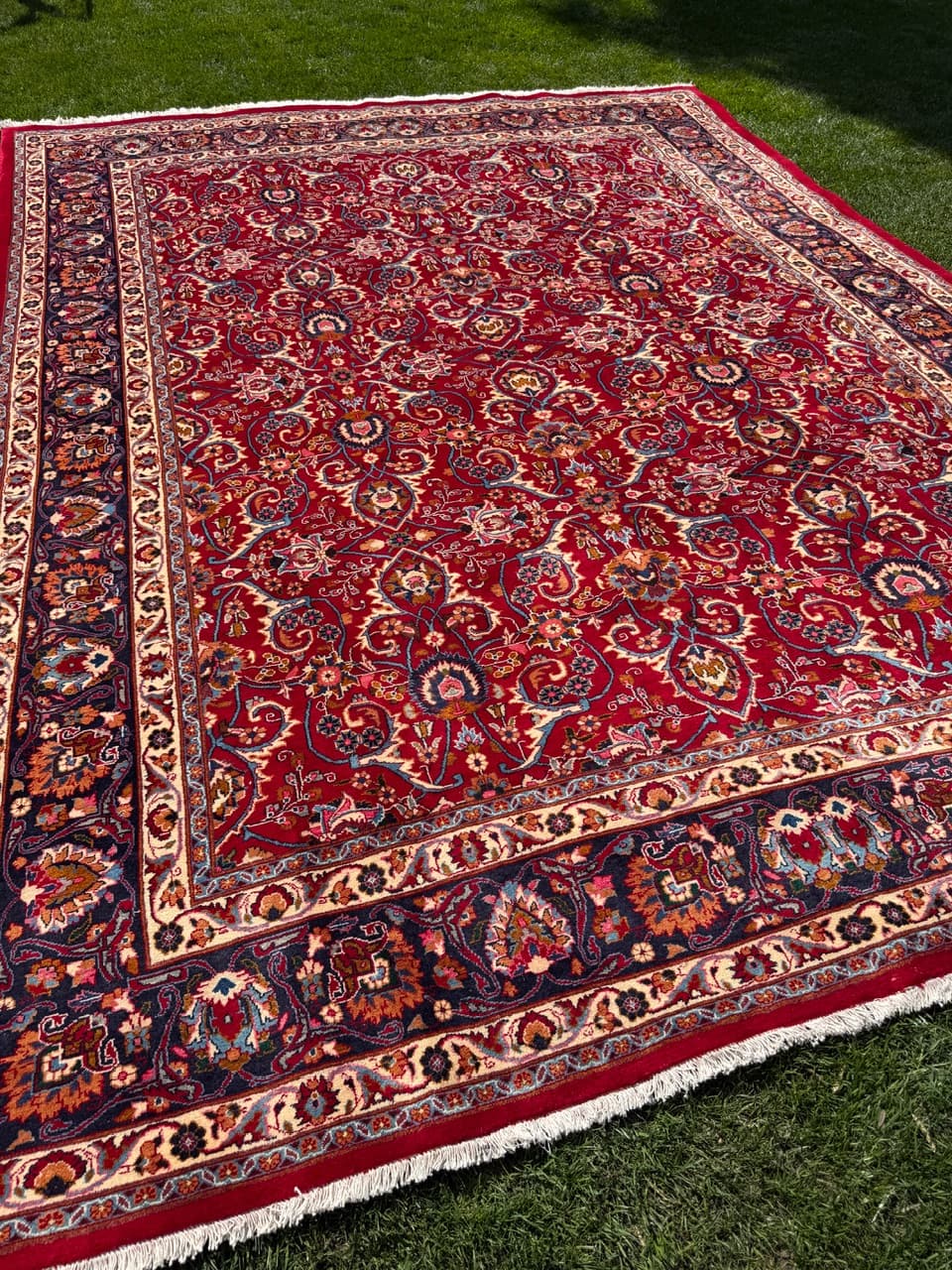 Rug Tabriz 400x300 cm, red, cashmere wool, Iran - 304886