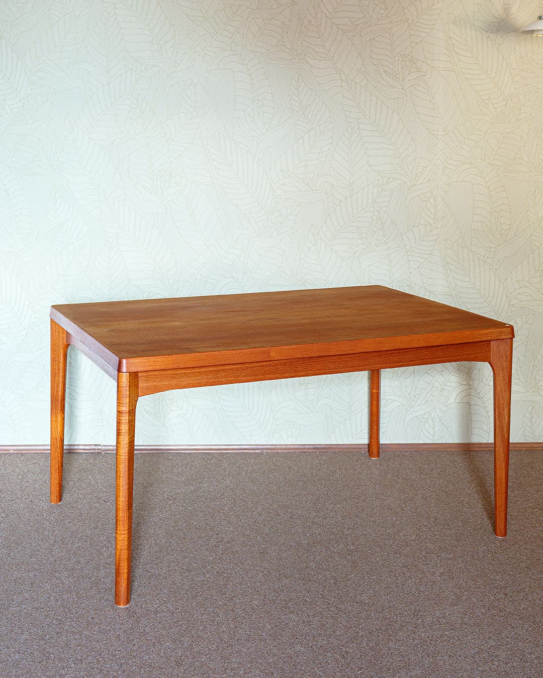 Dining Table, brown teak, by H. Kjaernulf, Denmark, 1970s. - 304947