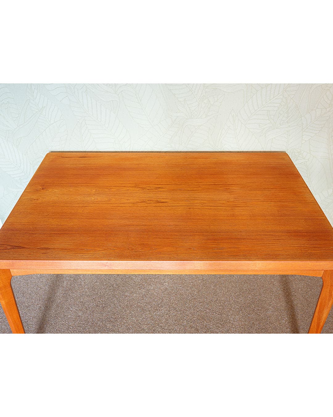 Dining Table, brown teak, by H. Kjaernulf, Denmark, 1970s. - 304943