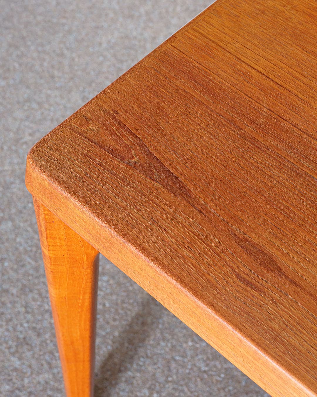 Dining Table, brown teak, by H. Kjaernulf, Denmark, 1970s. - 304951