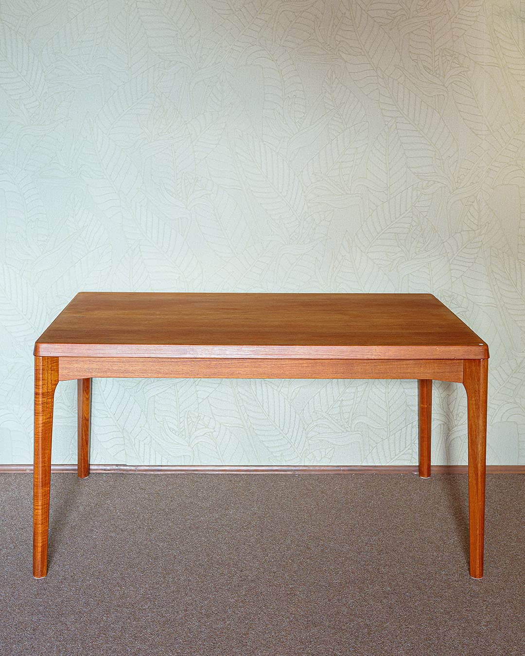 Dining Table, brown teak, by H. Kjaernulf, Denmark, 1970s. - 304946
