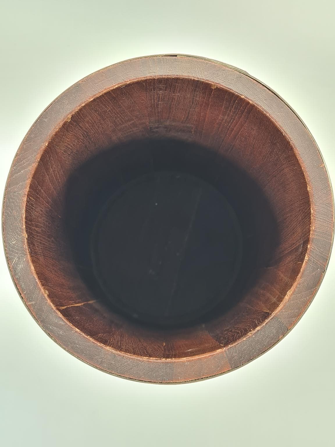 Umbrella Stand, brown mahogany, brass, Europe, 1960s - 305237