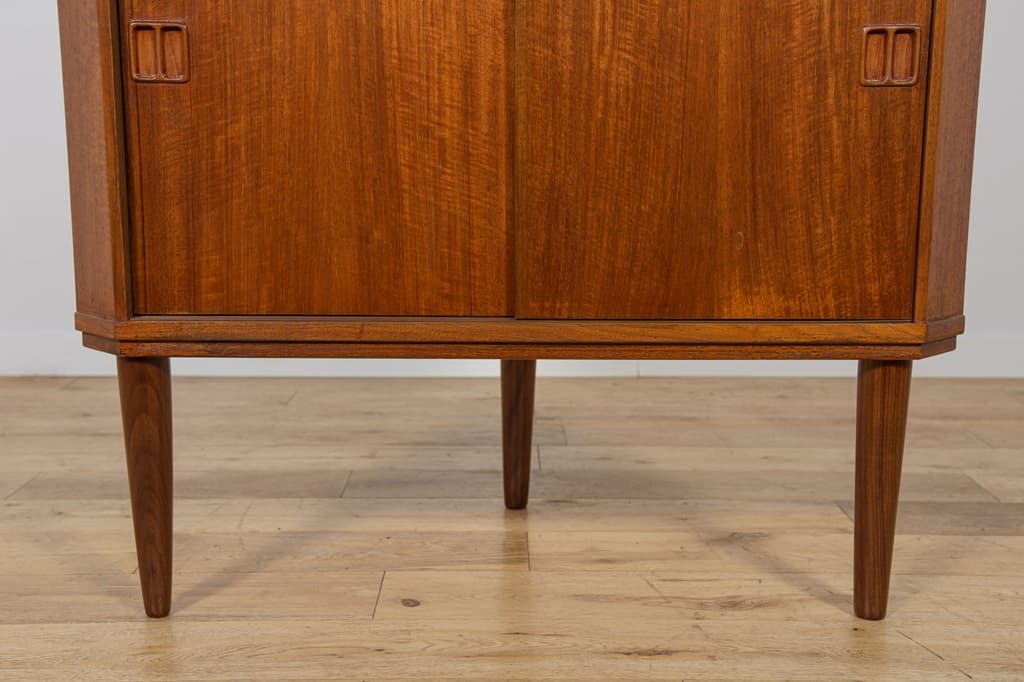 Komoda narożnikowa, teak brąz, Dania, lata 60. - 305273