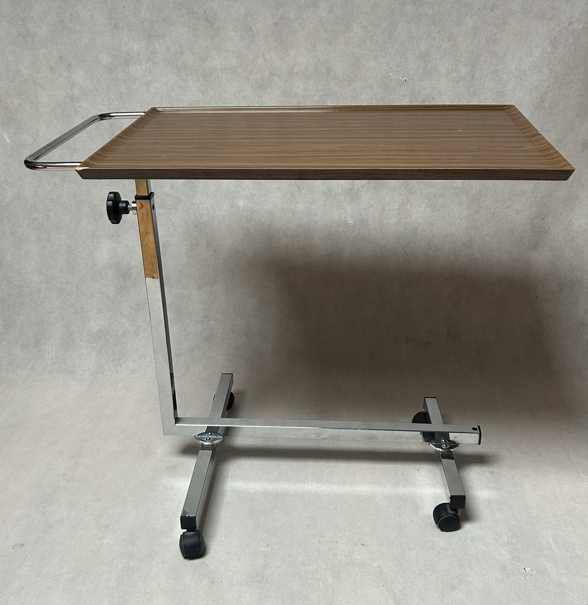 Mobile table, brown walnut, chrome, 1970s - 305406