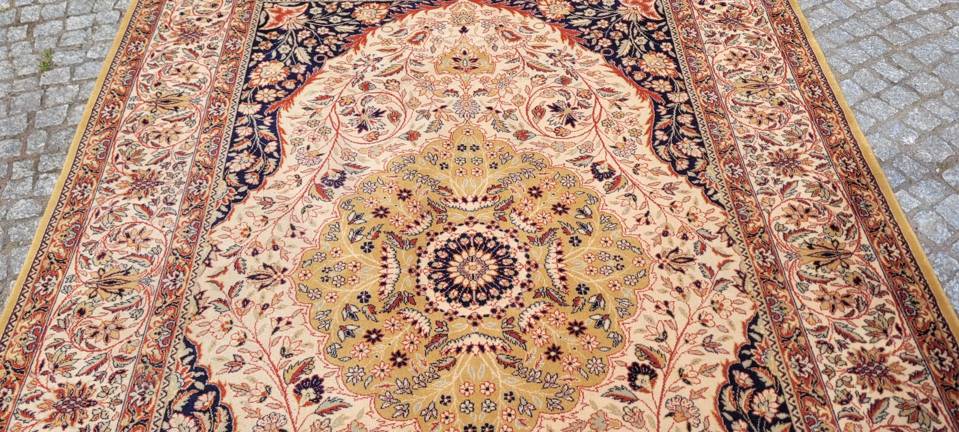 Dywan perski, 250x350 cm, beżowy, wełna - 305575