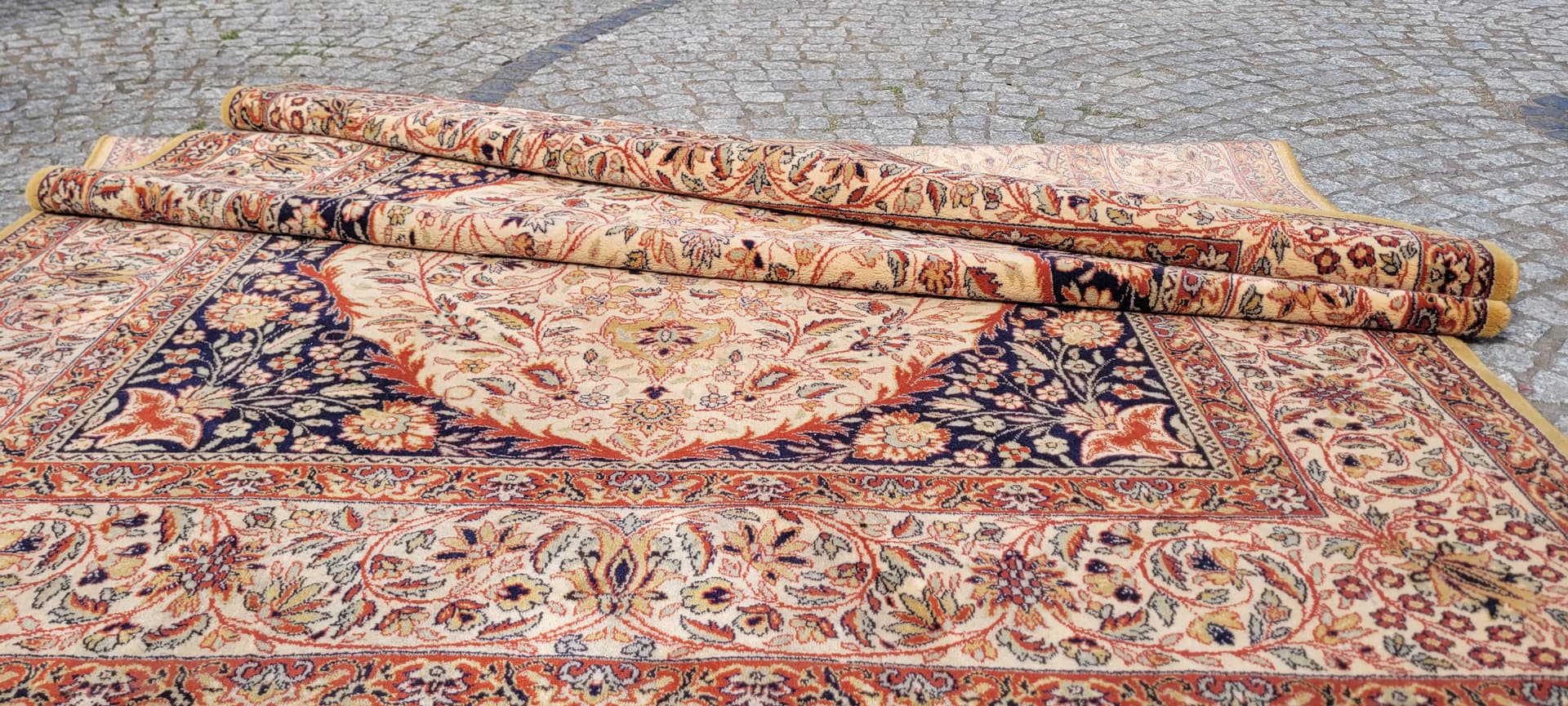 Dywan perski, 250x350 cm, beżowy, wełna - 305571