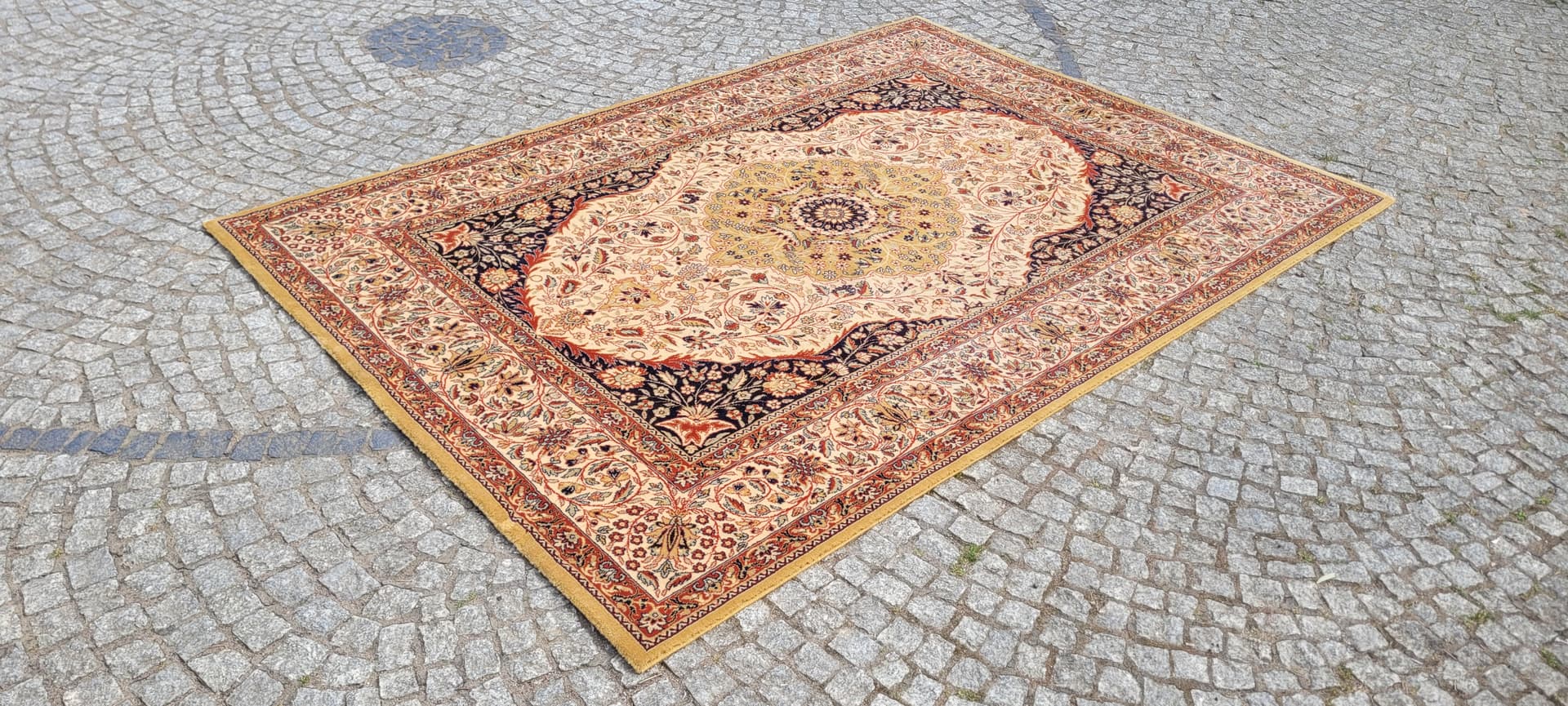 Dywan perski, 250x350 cm, beżowy, wełna - 305570