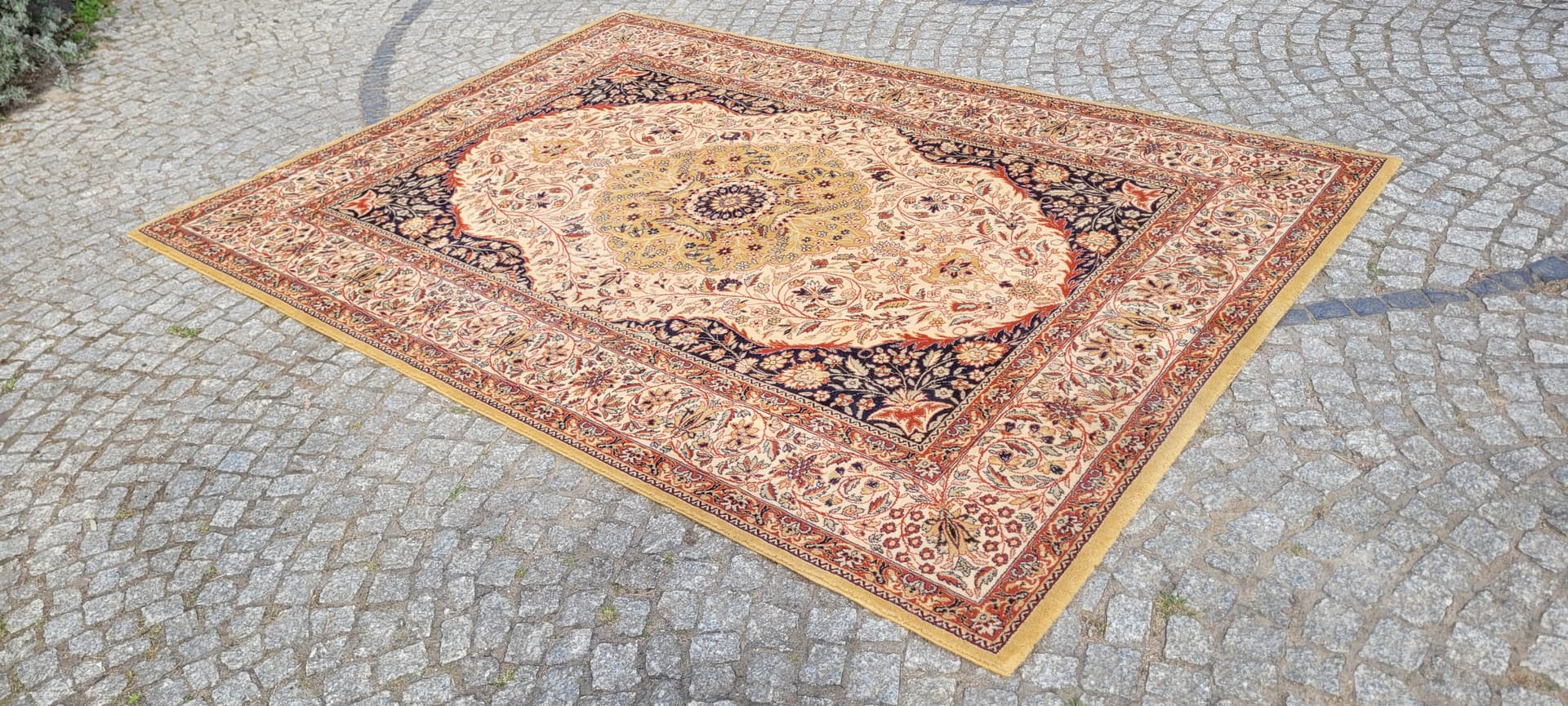 Dywan perski, 250x350 cm, beżowy, wełna - 305567