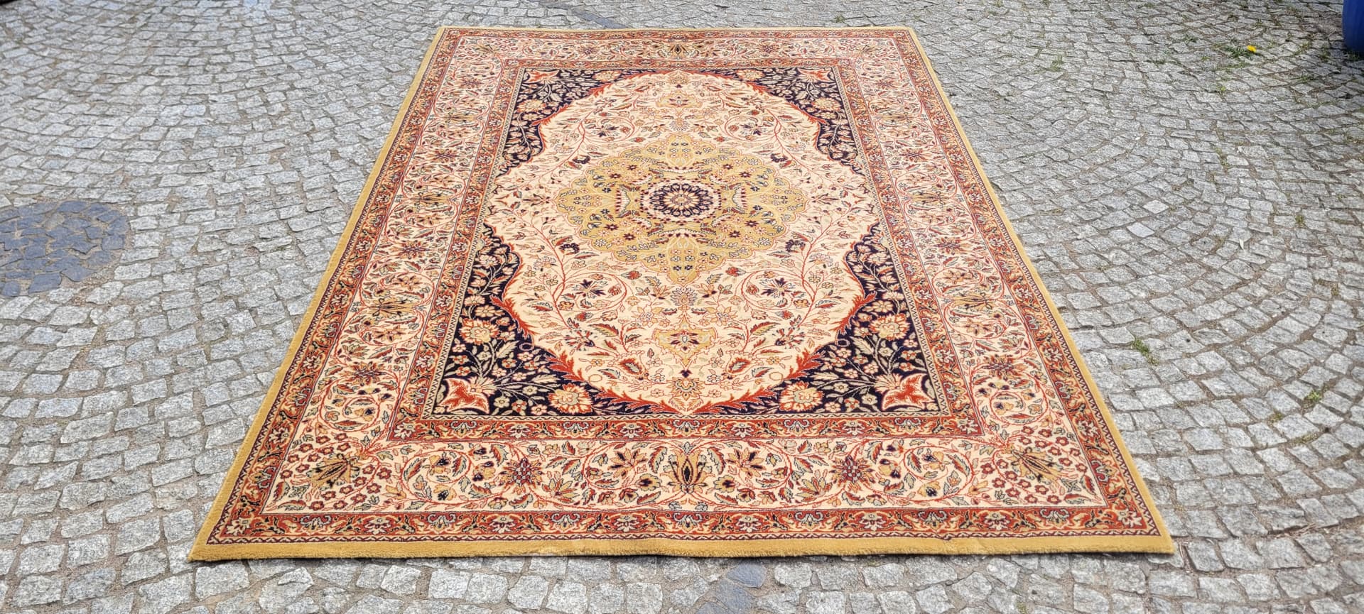 Dywan perski, 250x350 cm, beżowy, wełna - 305569