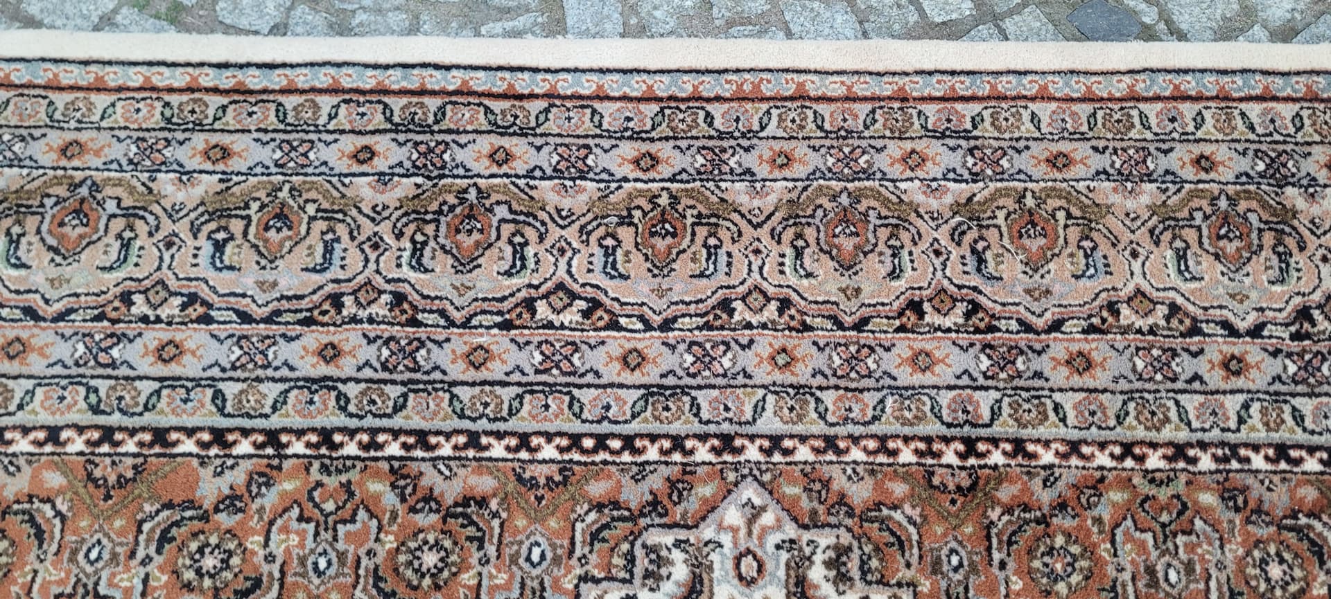 Dywan Indo Bidjar 285x315 cm, kość słoniowa, wełna, bawełna, Indie - 305578