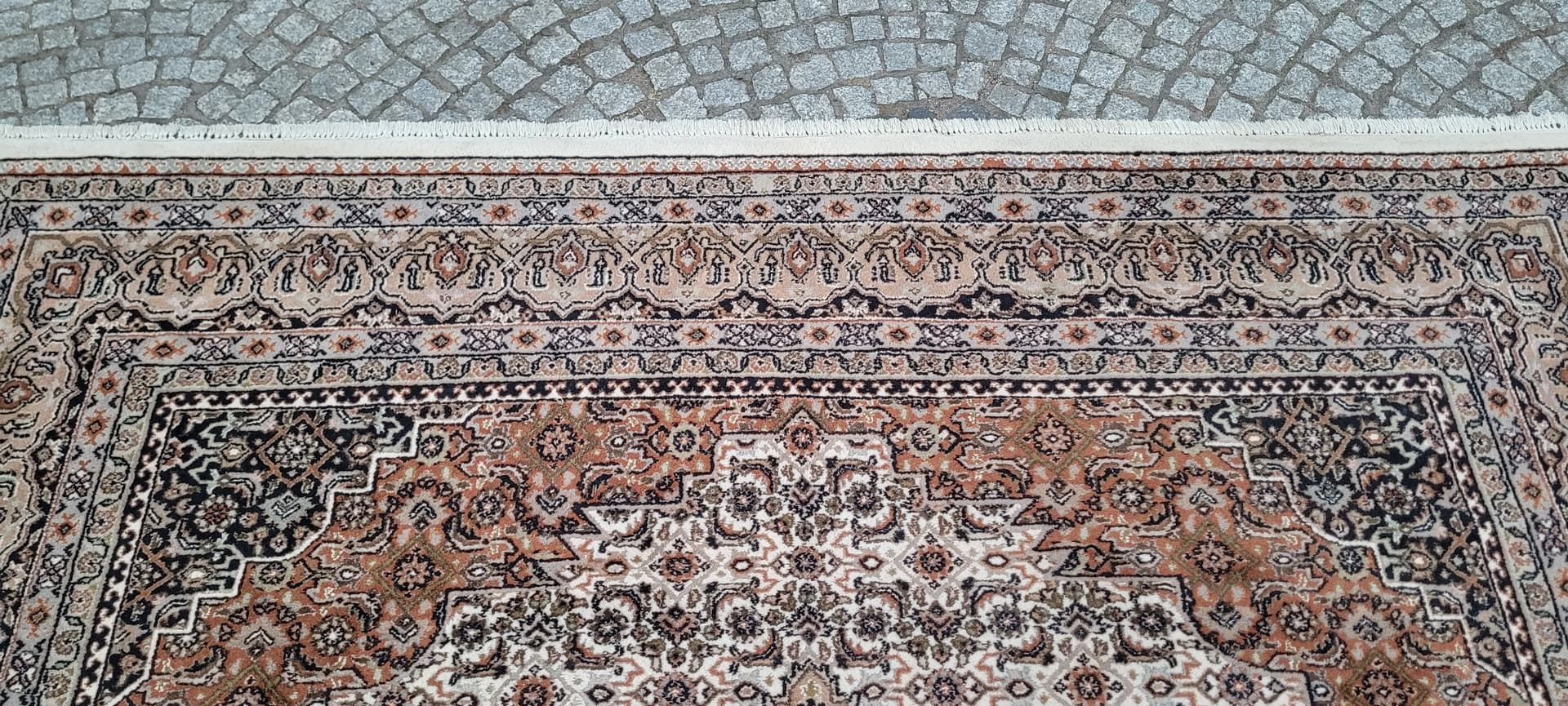 Dywan Indo Bidjar 285x315 cm, kość słoniowa, wełna, bawełna, Indie - 305587