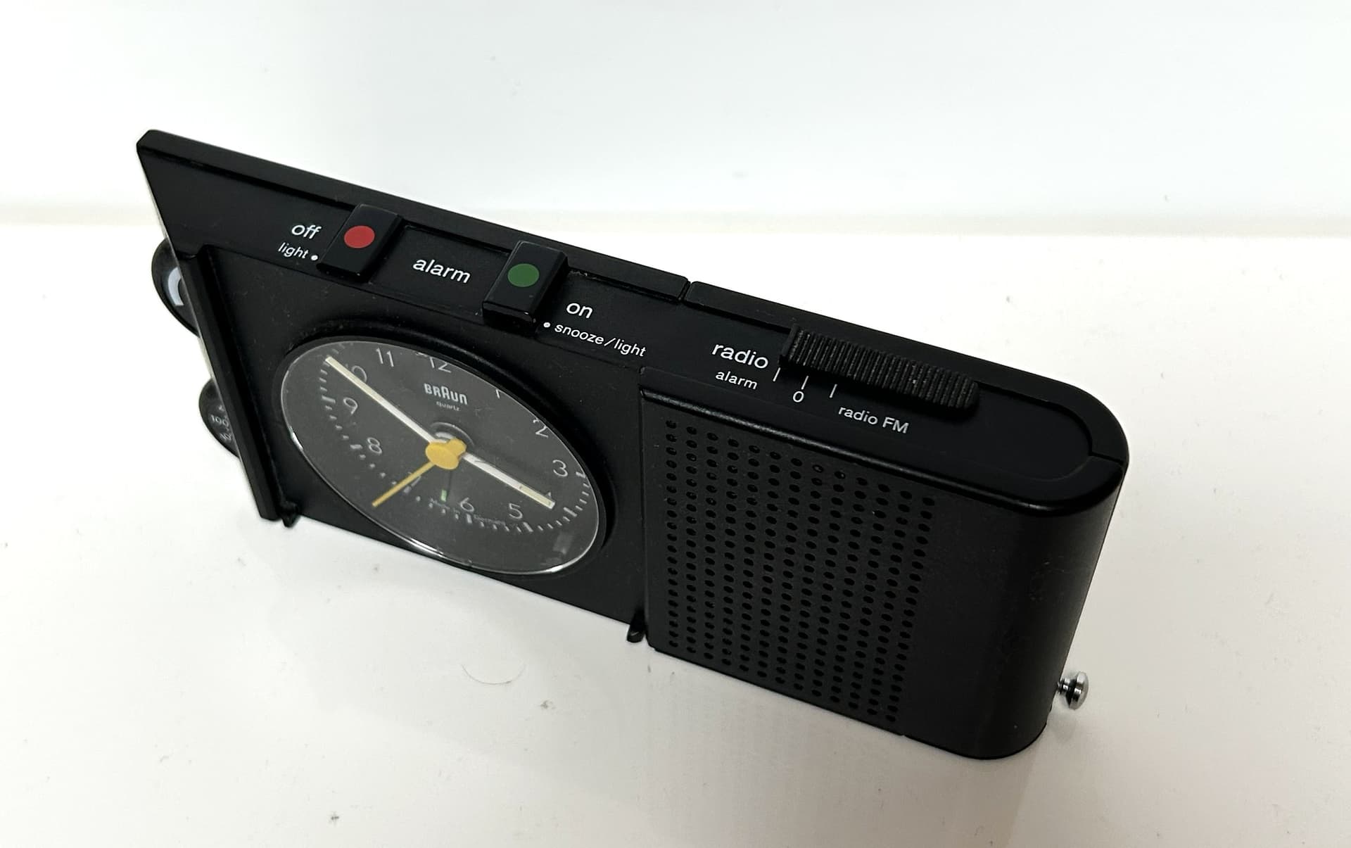 Radiobudzik Type 4779 / ABR 313, czarny, plastik, proj. D. Rams, Braun, Niemcy, lata 80. - 305822