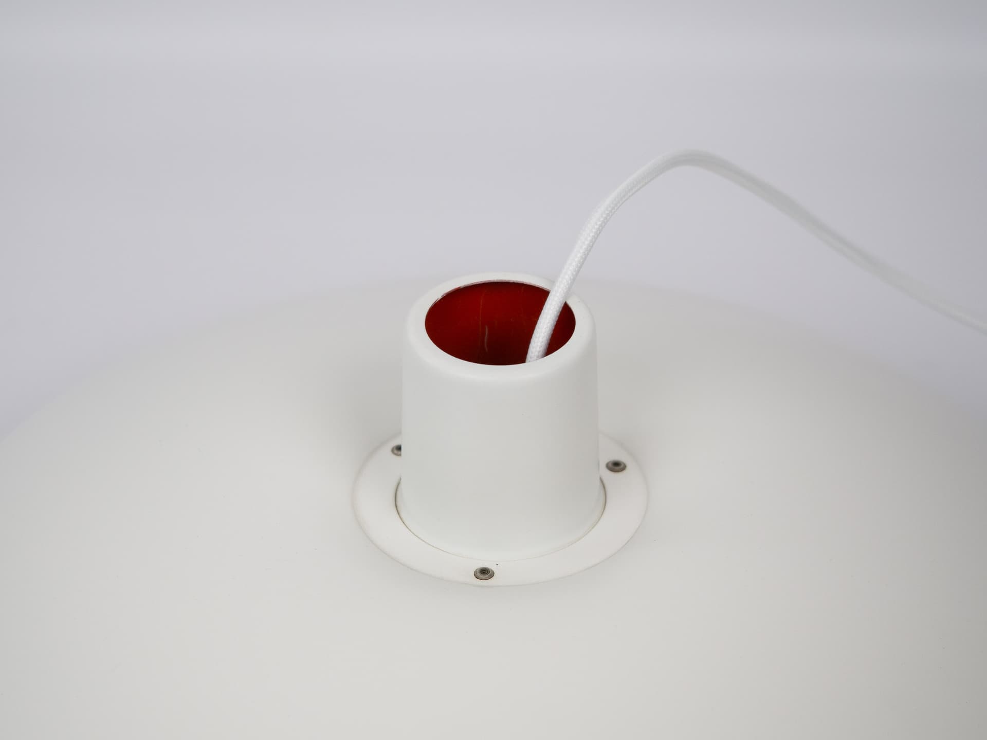 Lampa wisząca PH 4/3, aluminium biały, proj. P. Henningsen, Dania, lata 80. - 305854