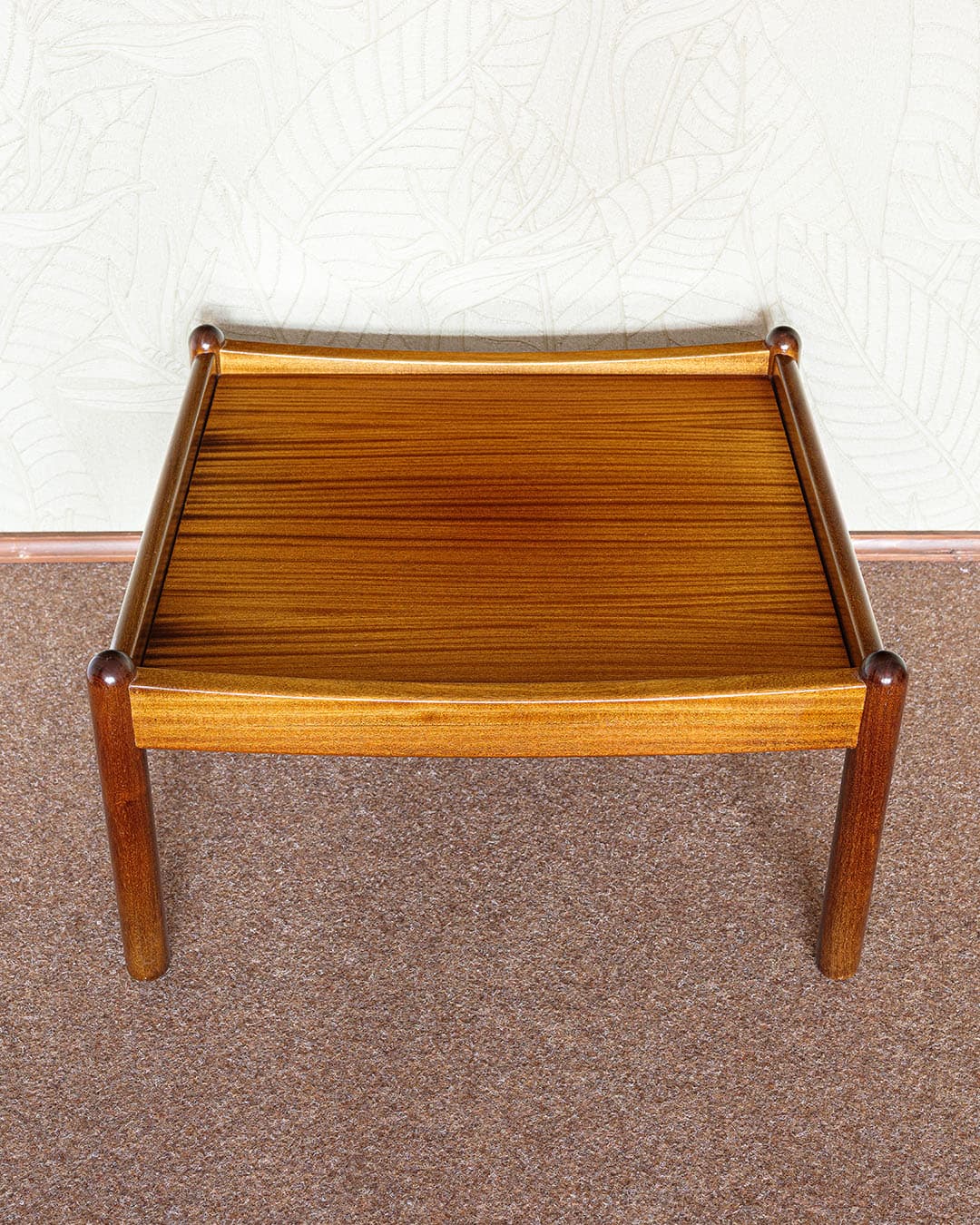 Coffee table, brown wood, Denmark, 1980s. - 305899