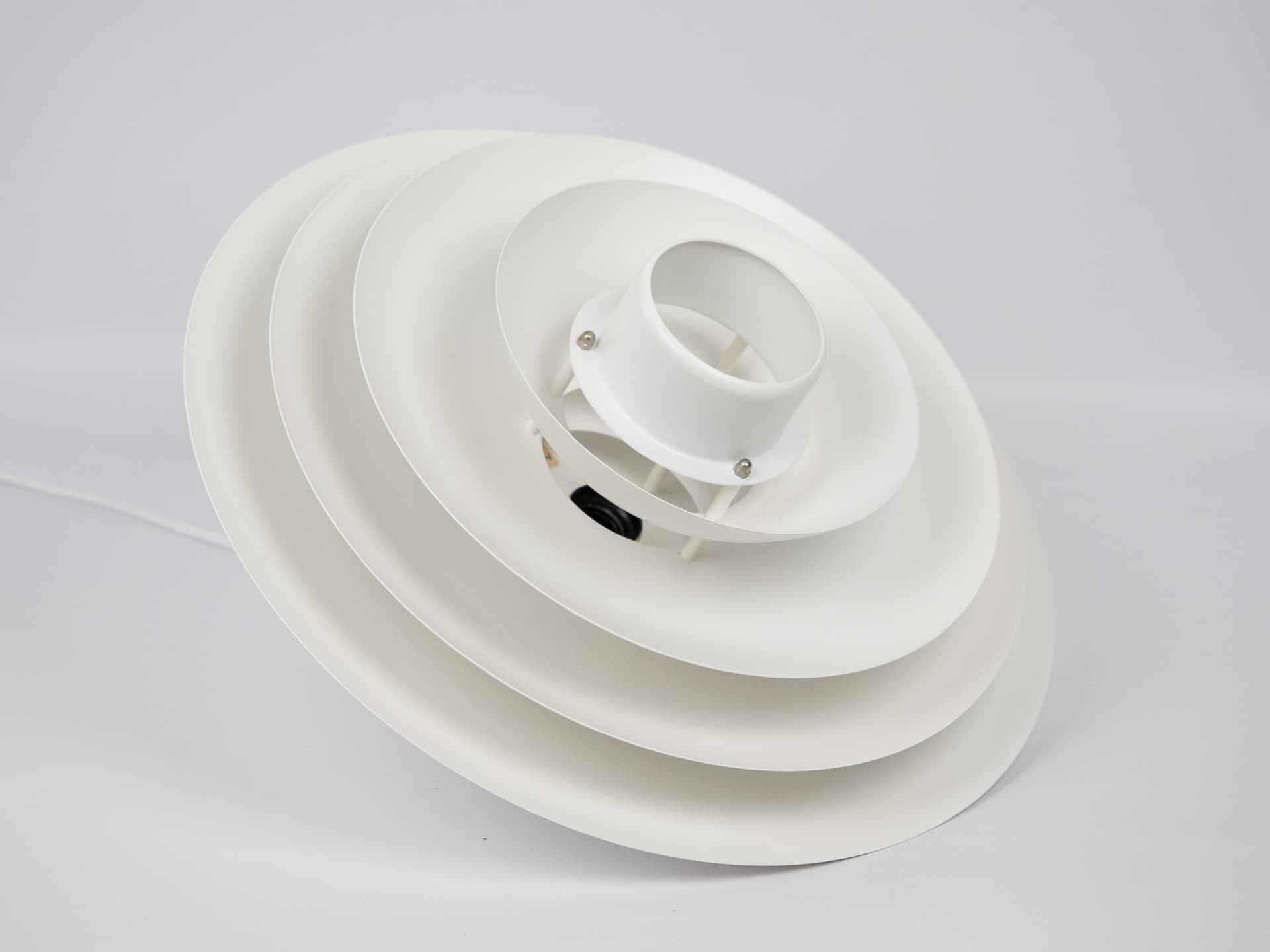 Pendant lamp, Form Light, white, metal, Denmark, 1980s. - 305935
