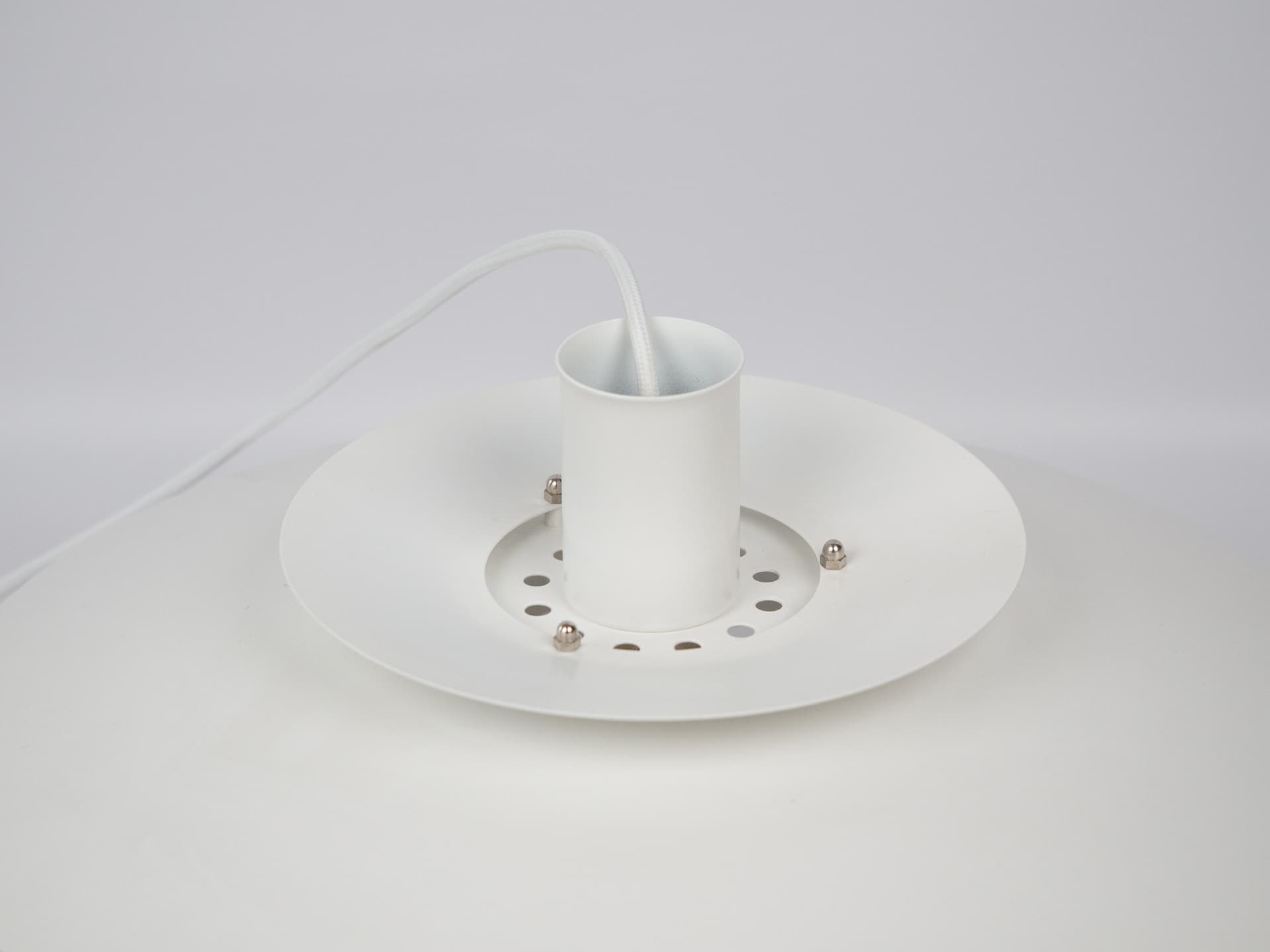 Pendant lamp, Form Light, white, metal, Denmark, 1980s. - 305934