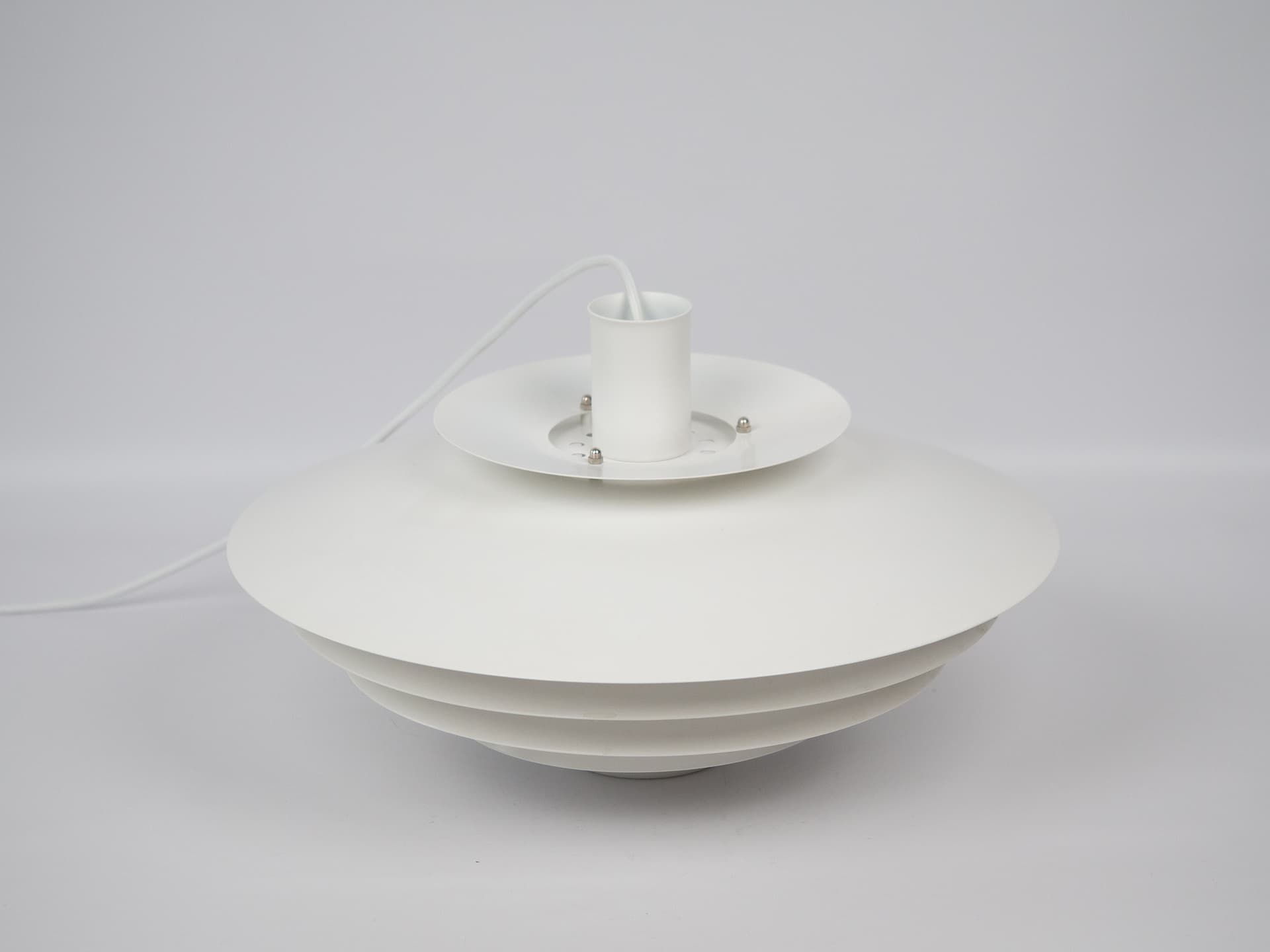 Pendant lamp, Form Light, white, metal, Denmark, 1980s. - 305933