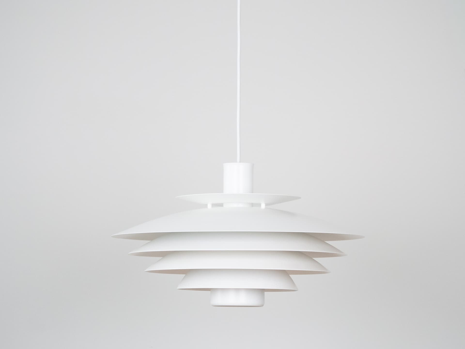 Pendant lamp, Form Light, white, metal, Denmark, 1980s. - 305930