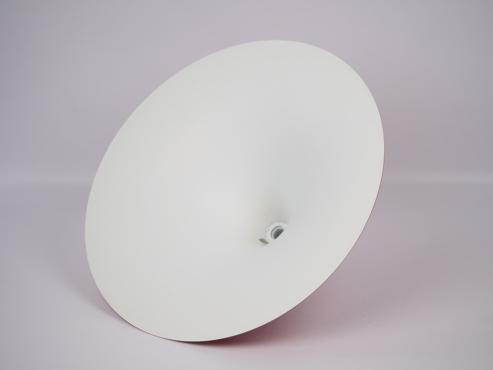 Pendant Lamp Semi, red, aluminum, by C. Bonderup, T. Thorup, Fog & Mørup, Denmark, 1960s. - 305958
