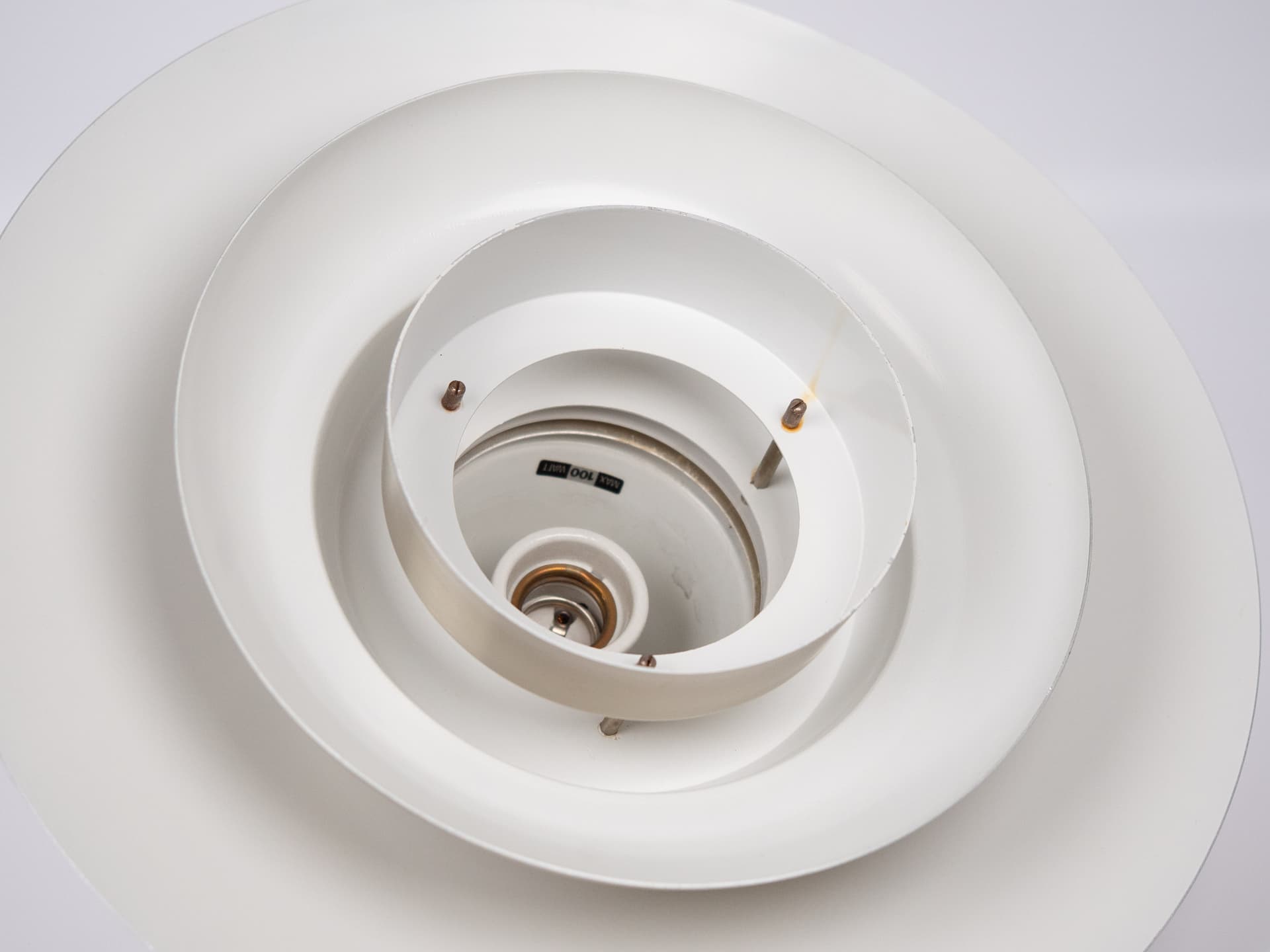 Lampa wisząca, srebrny, metal, Dania, lata 80. - 305984