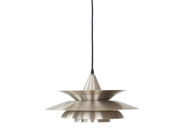 Lampa wisząca, srebrny, metal, Dania, lata 80. - WYMIARY