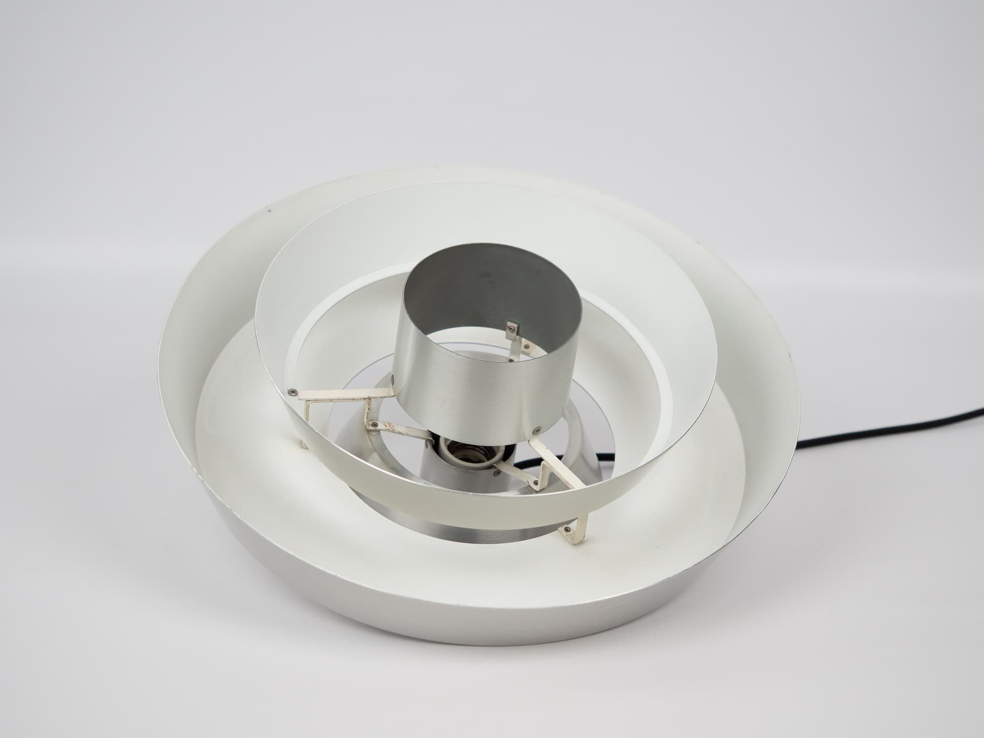 Pendant Lamp Nova, silver aluminum, by J. Hammerborg, Fog & Mørup, Denmark, 1960s. - 306006