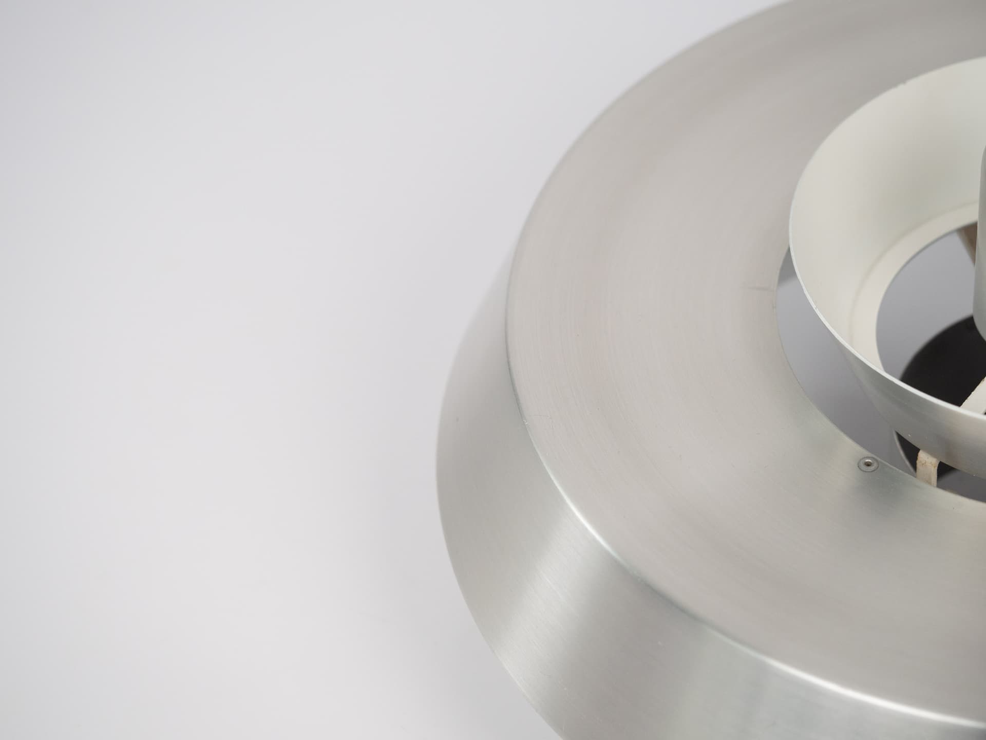 Pendant Lamp Nova, silver aluminum, by J. Hammerborg, Fog & Mørup, Denmark, 1960s. - 306005