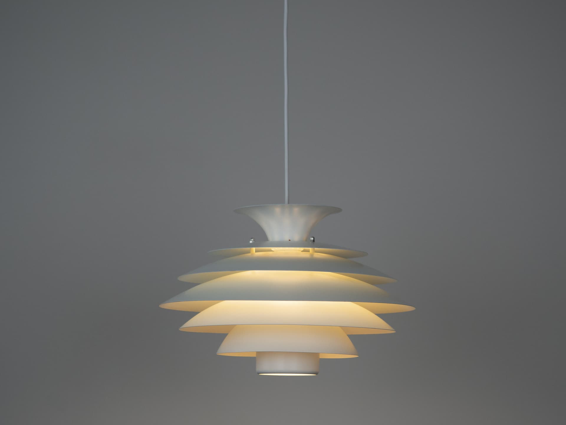 Pendant lamp, Form Light, white, metal, Form Light, Denmark, 1980s. - 306240