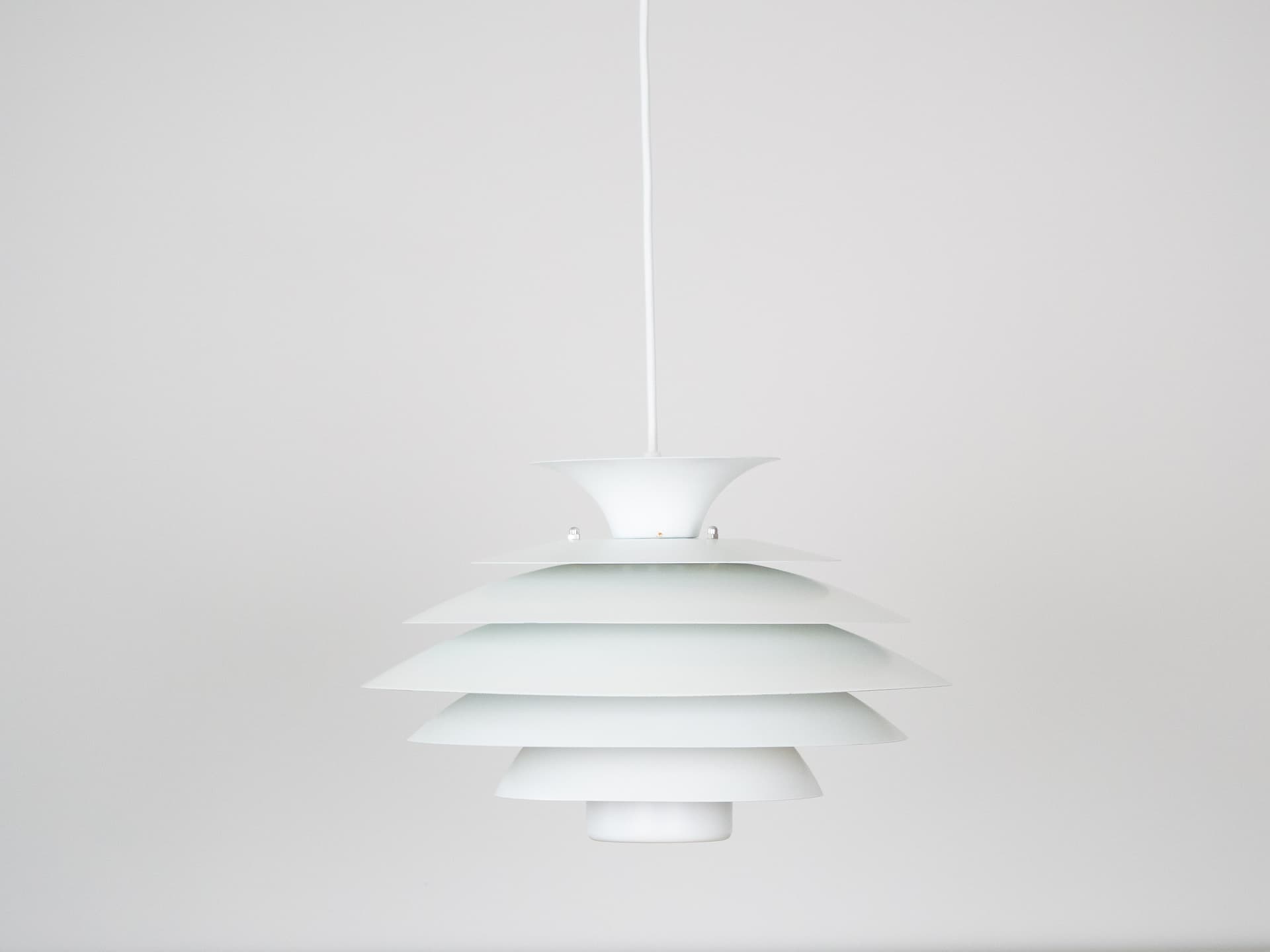 Pendant lamp, Form Light, white, metal, Form Light, Denmark, 1980s. - 306237