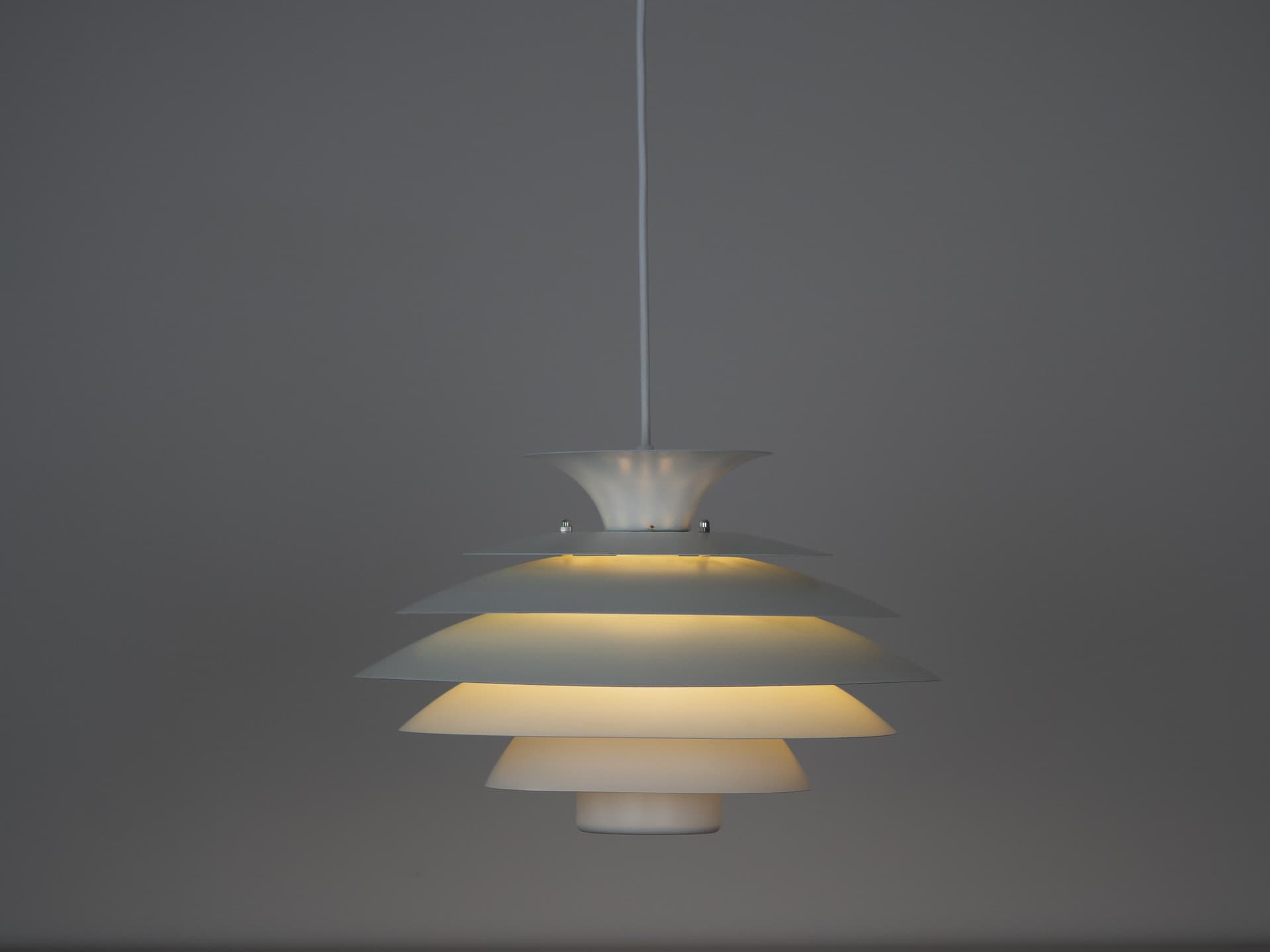 Pendant lamp, Form Light, white, metal, Form Light, Denmark, 1980s. - 306238