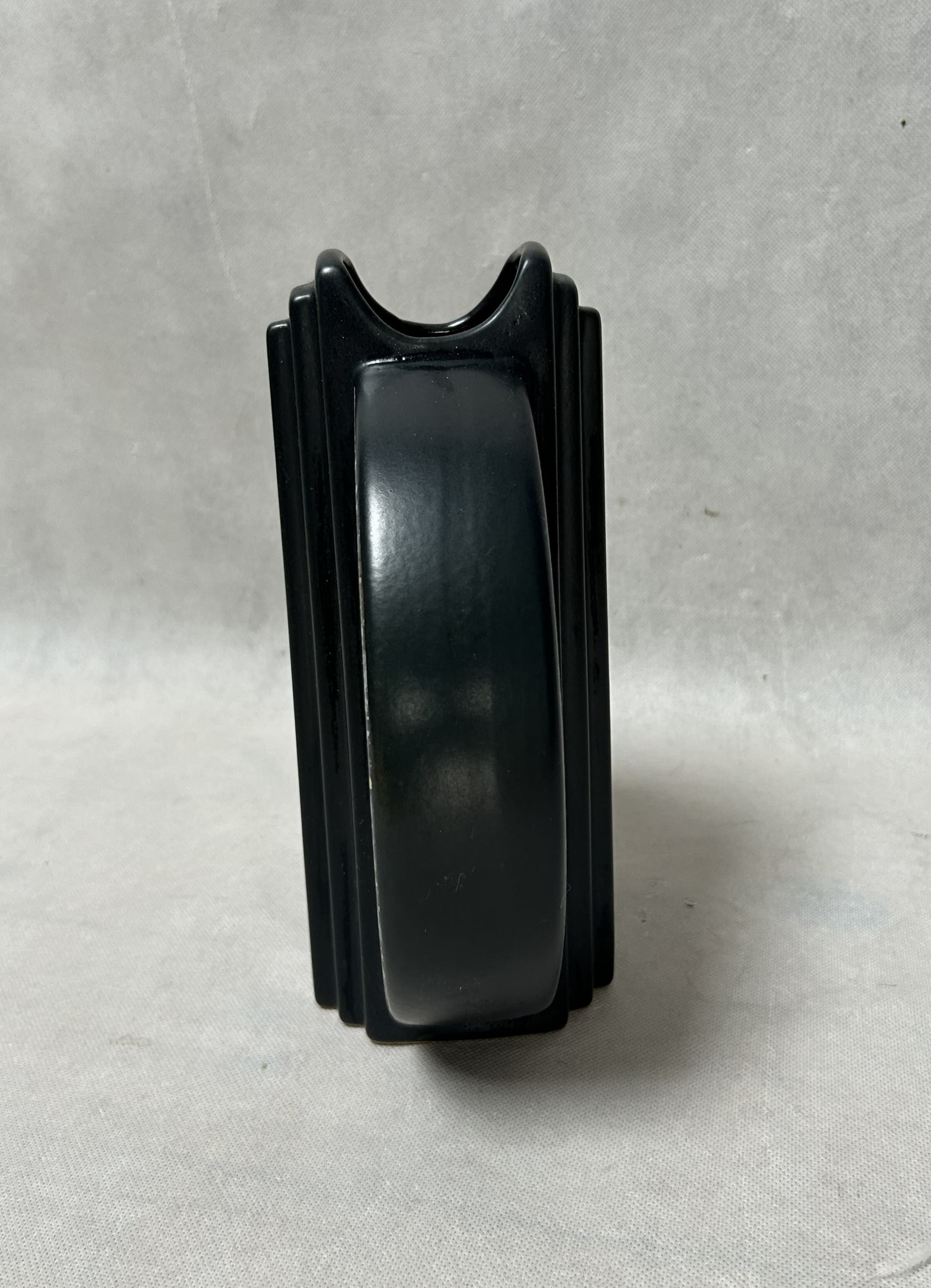 Vase, black multicolor ceramics, Germany, 1970s. - 306282