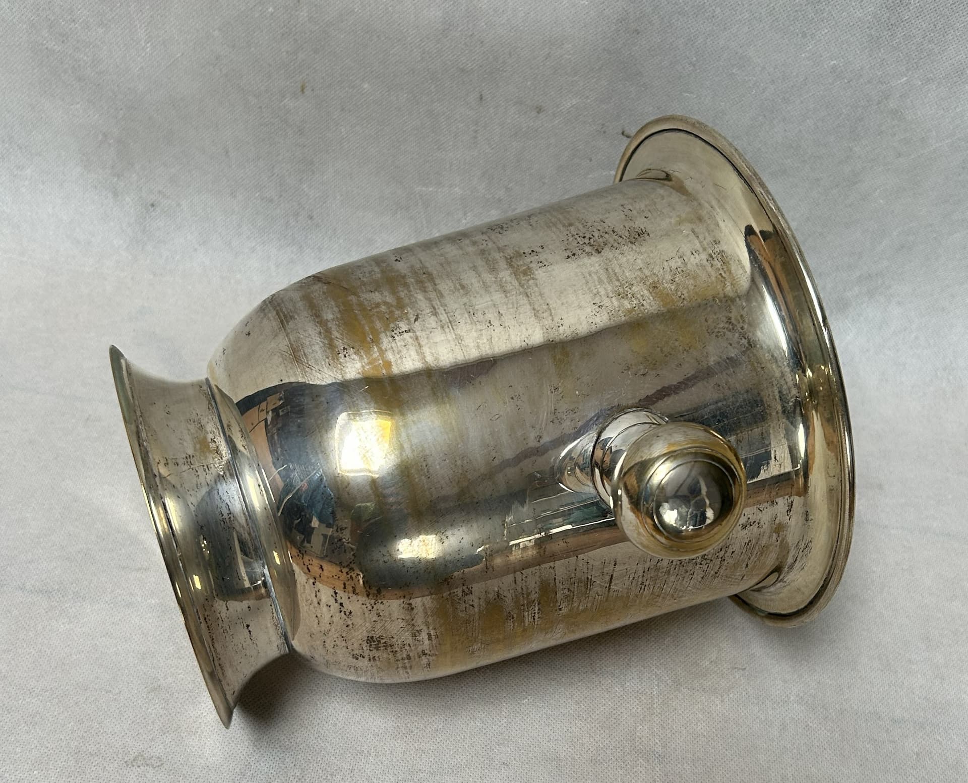 Champagne bucket, silver gold, metal, 1970s - 306288